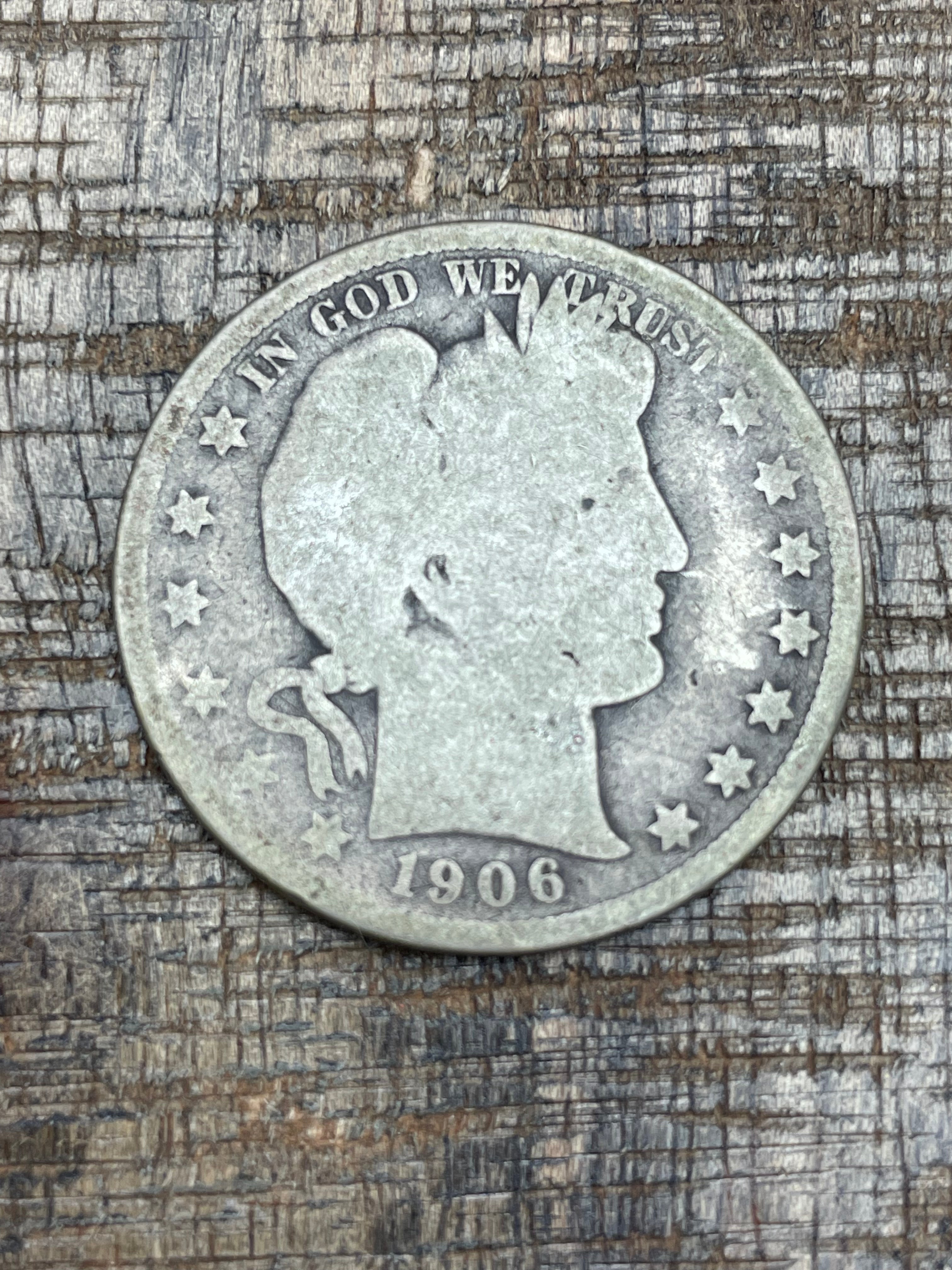 1906 50C US Barber Half Dollar