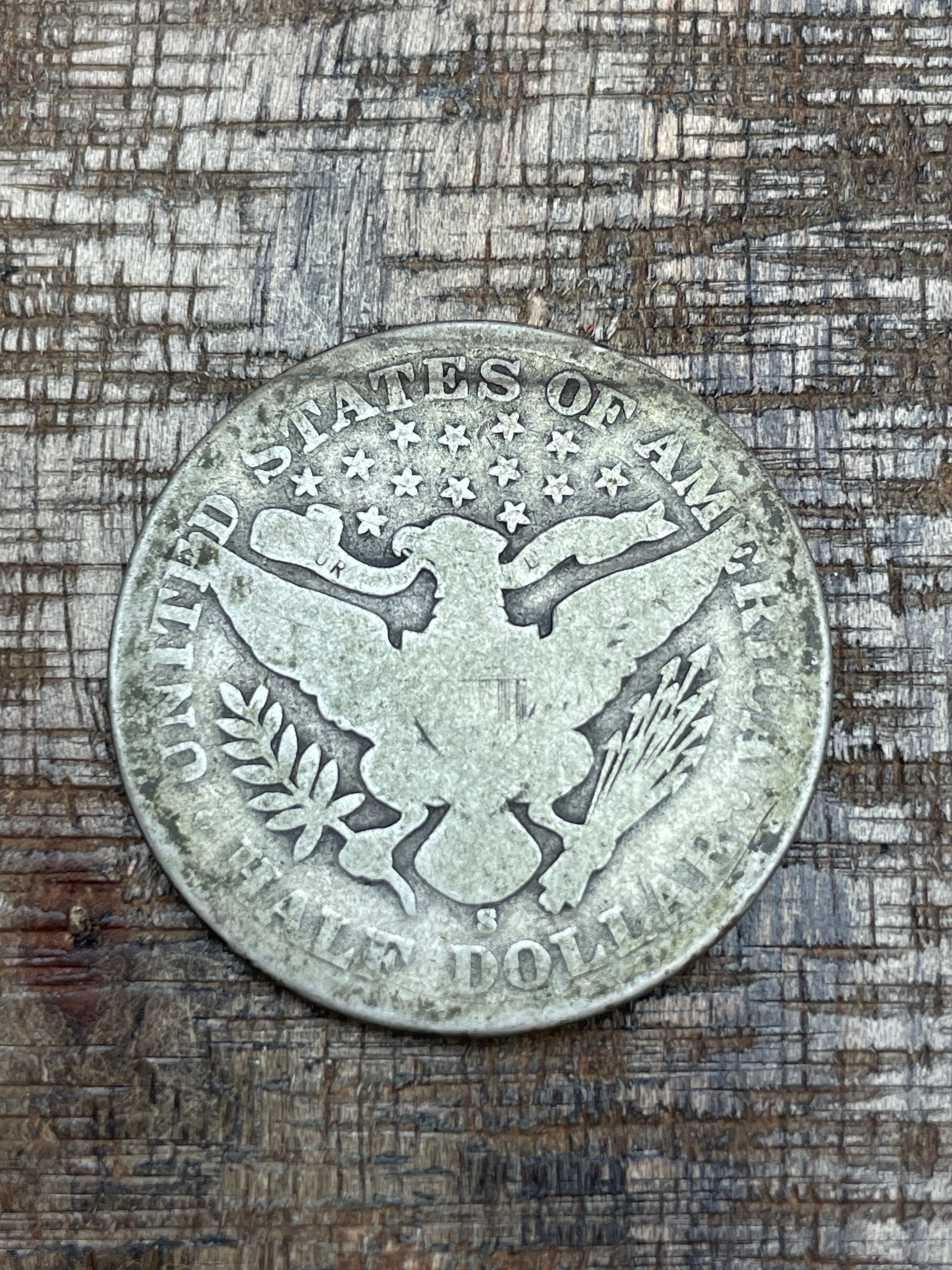 1908-S 50C US Barber Half Dollar