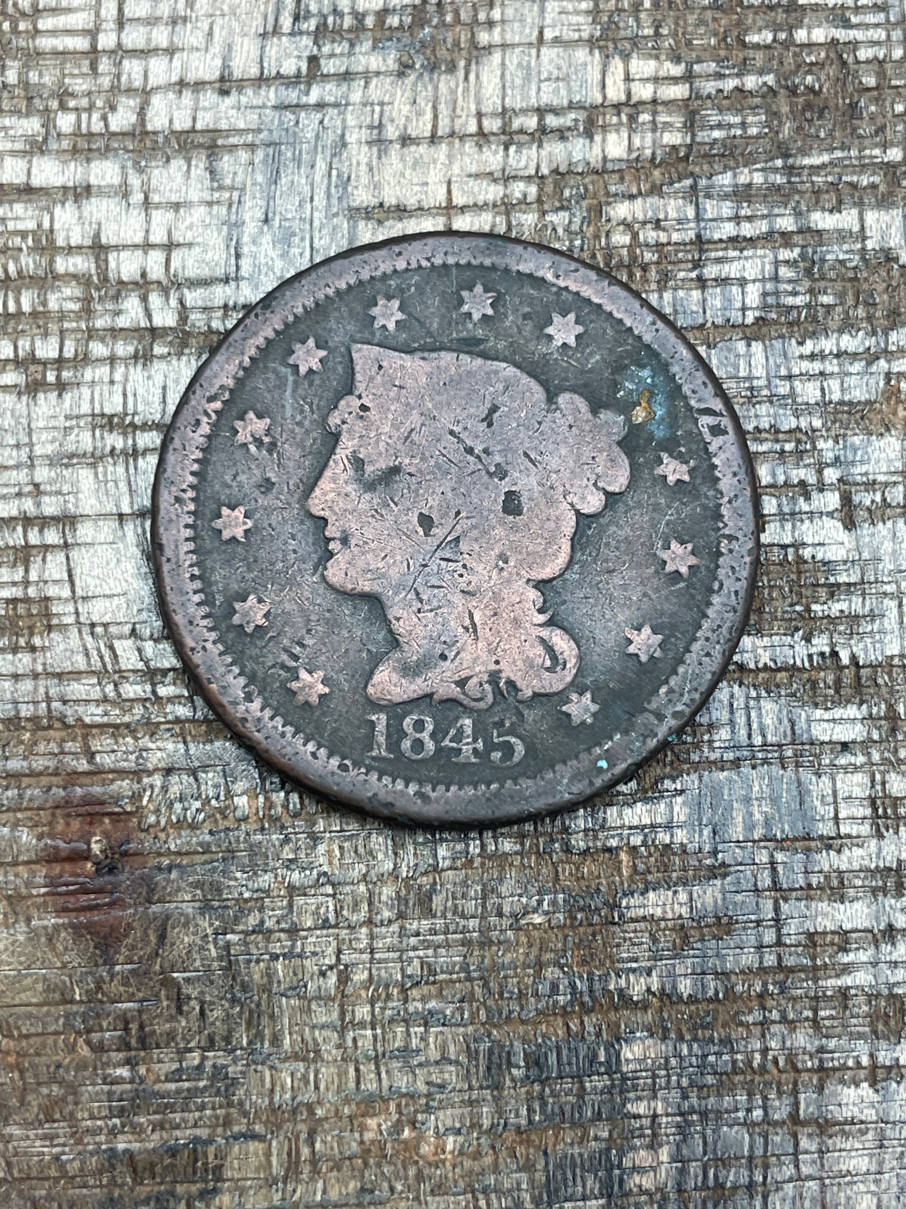 1845 1C Large Cent