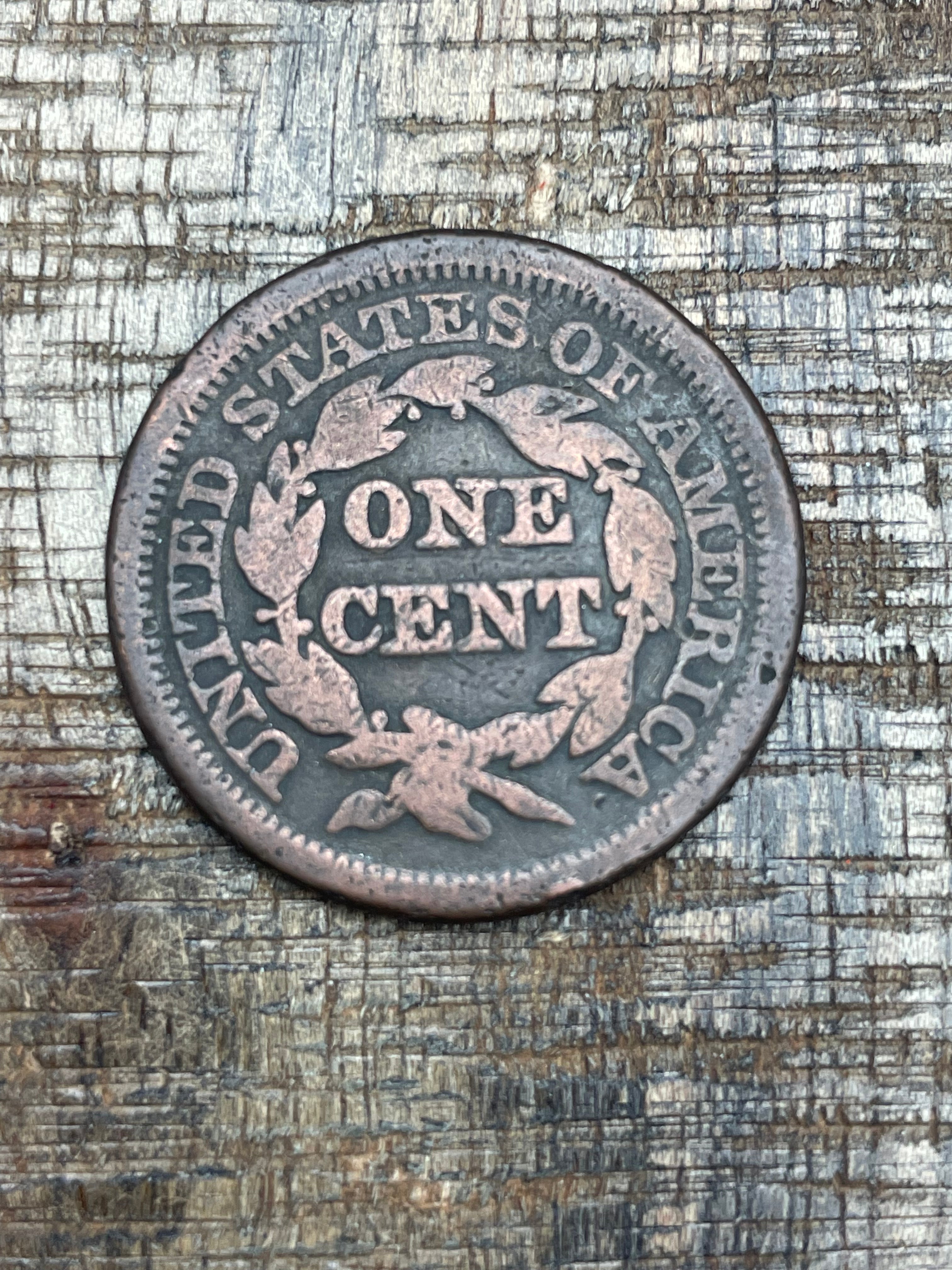 1845 1C Large Cent