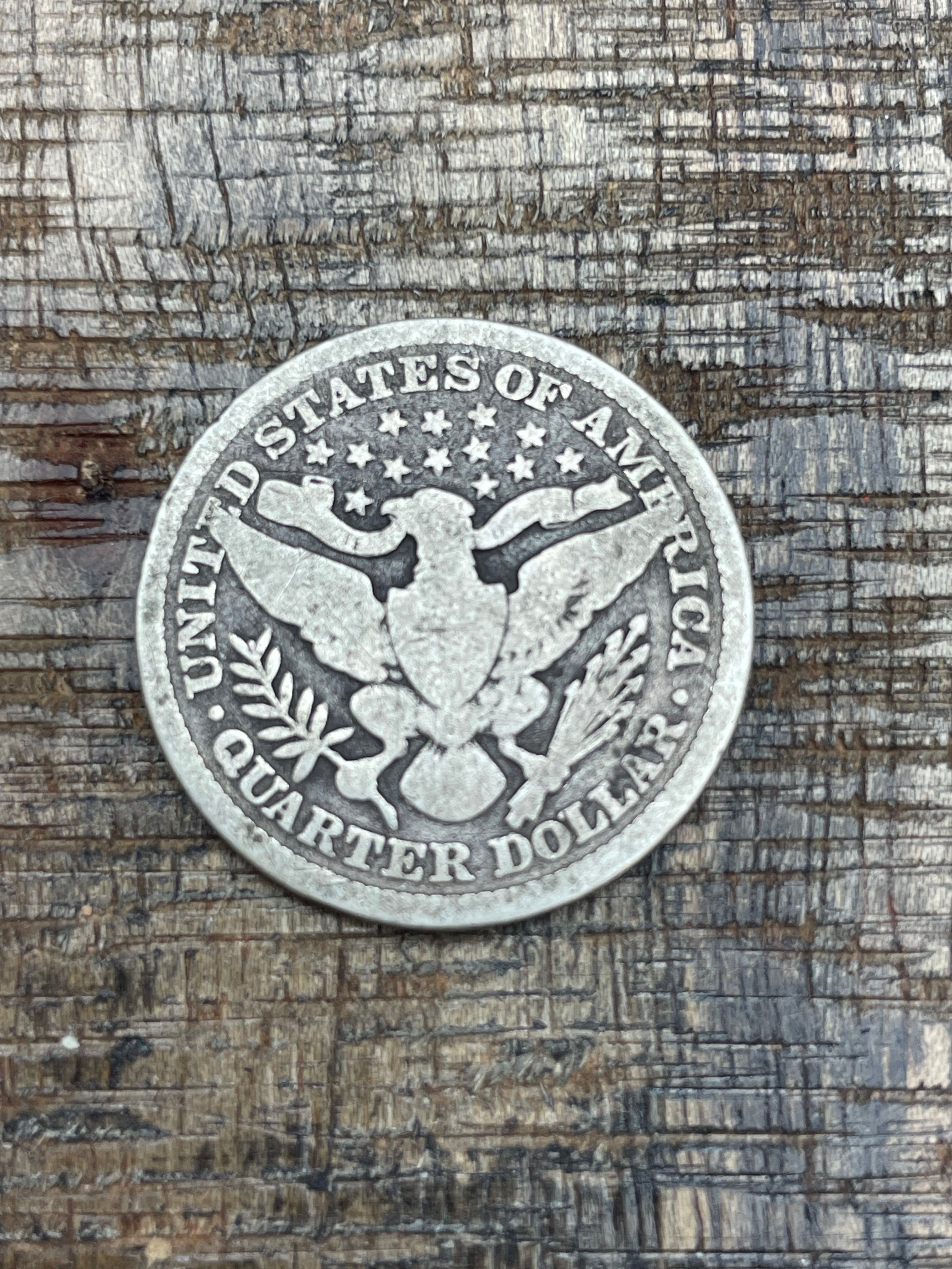 1893 25C US Barber Quarter