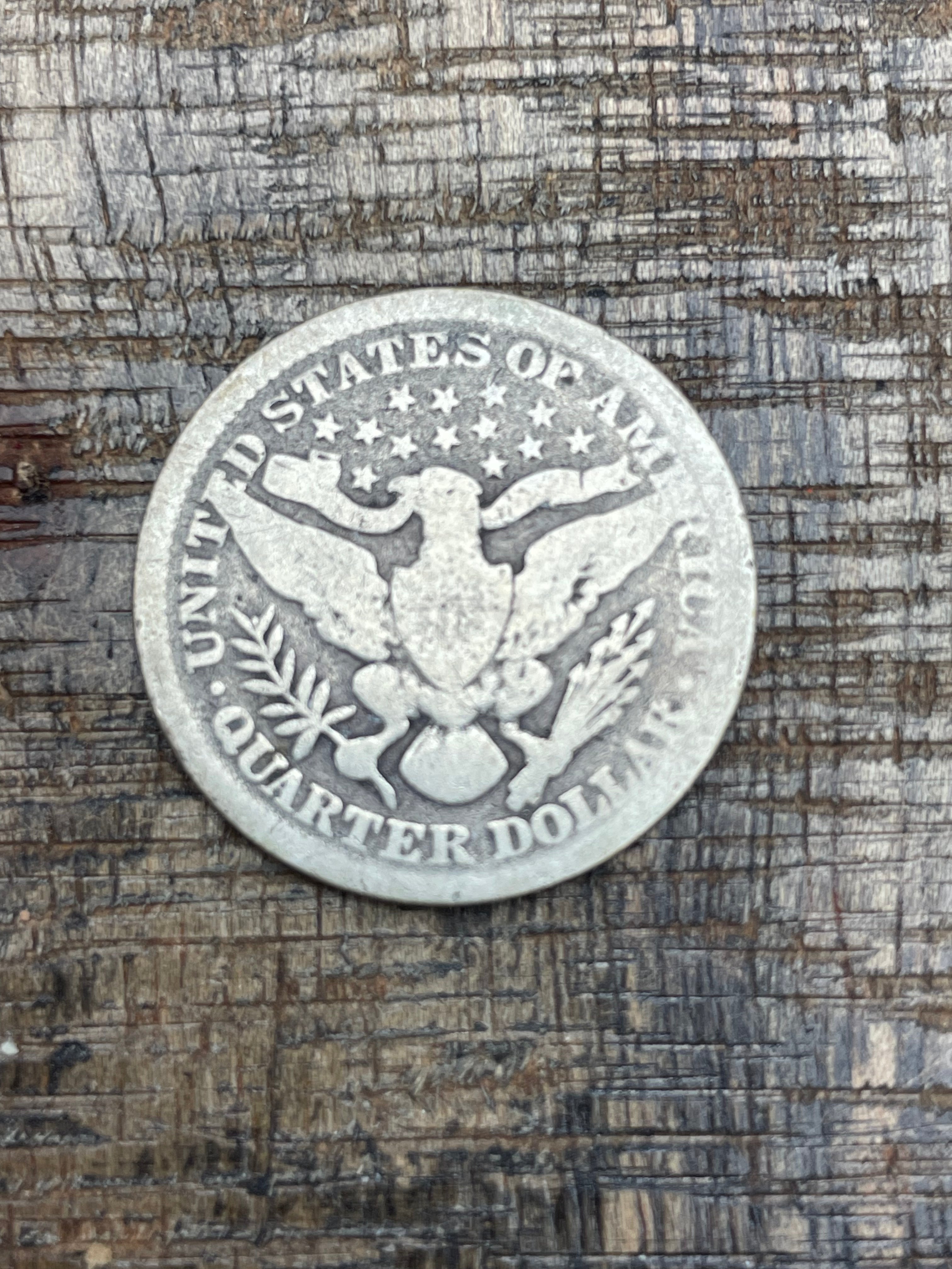 1898 25C US Barber Quarter