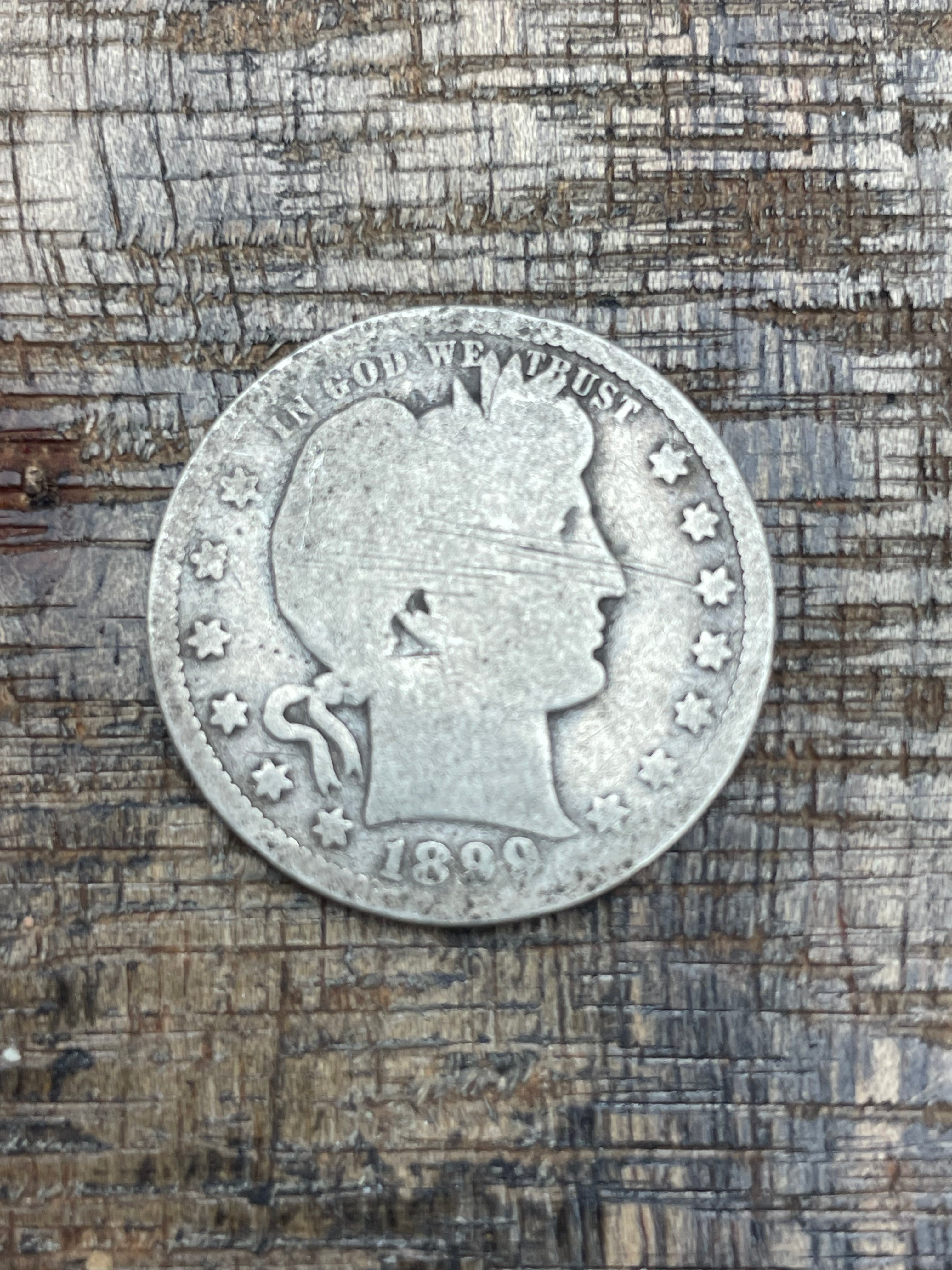 1899 25C US Barber Quarter
