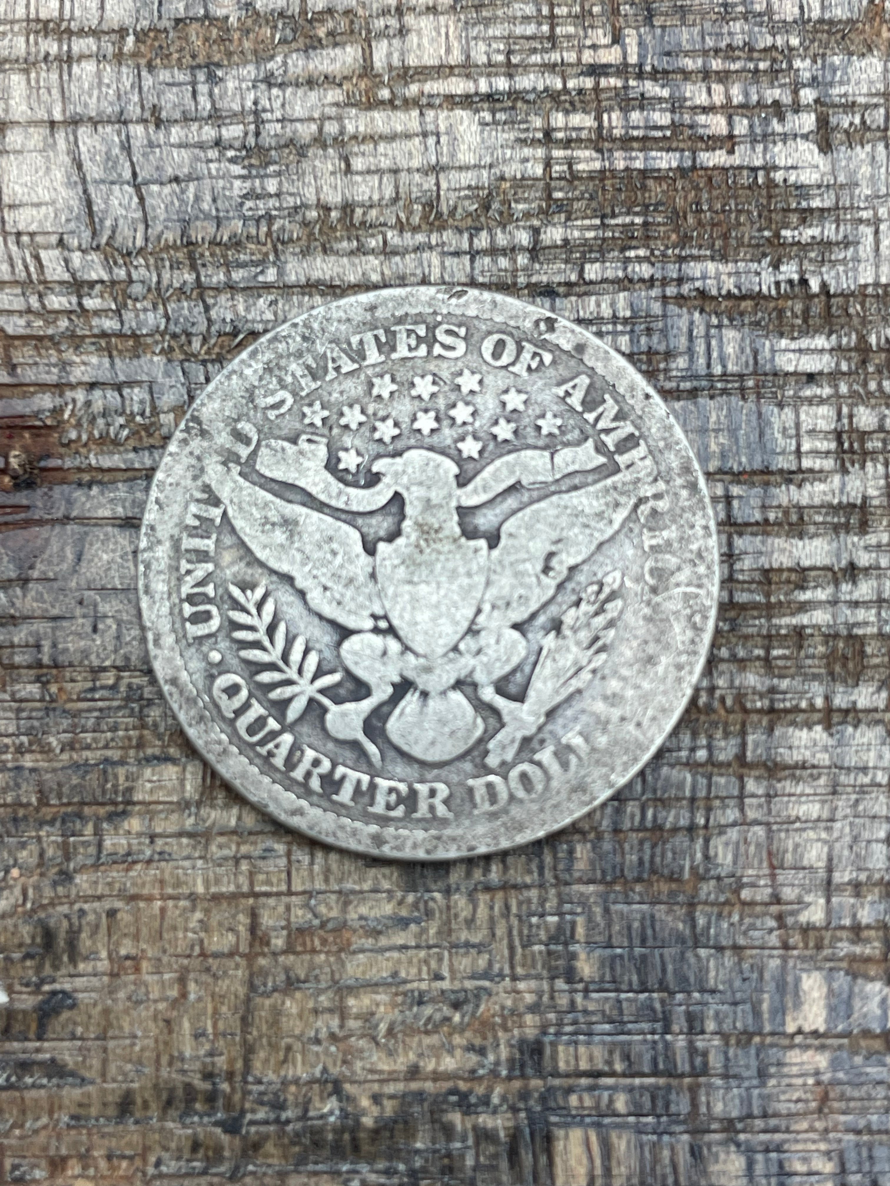 1899 25C US Barber Quarter
