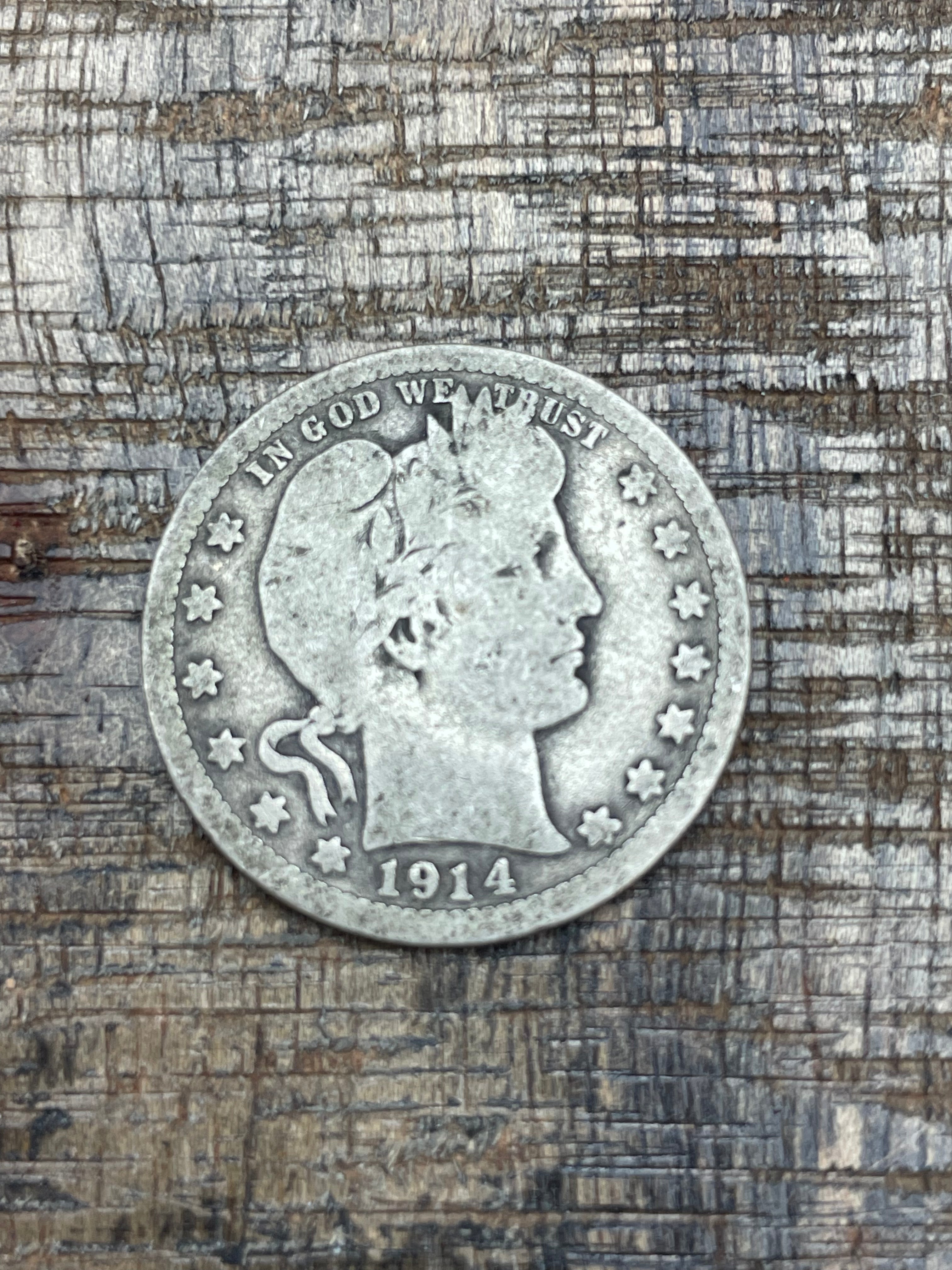 1914 25C US Barber Quarter