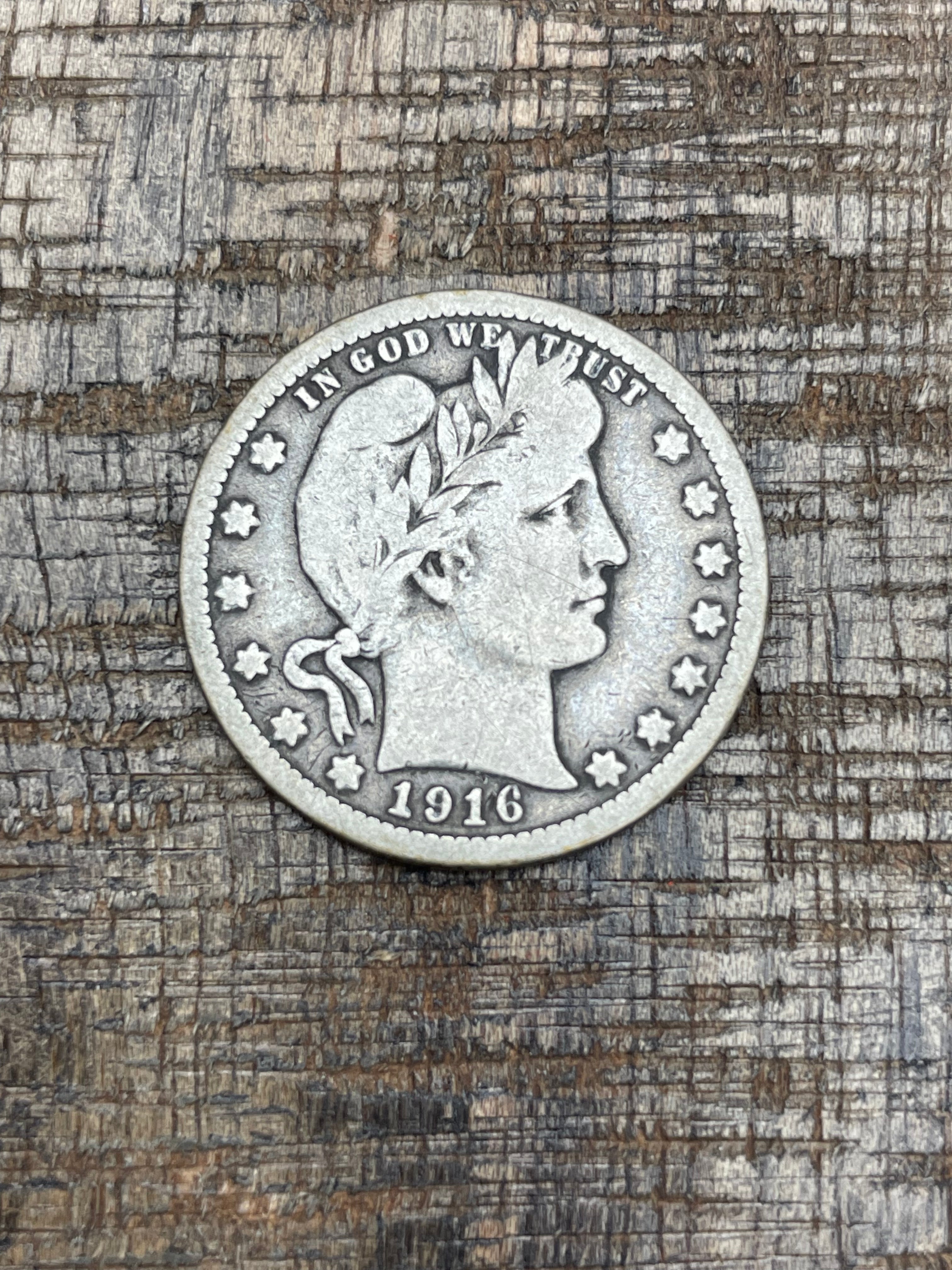 1916-D 25C US Barber Quarter