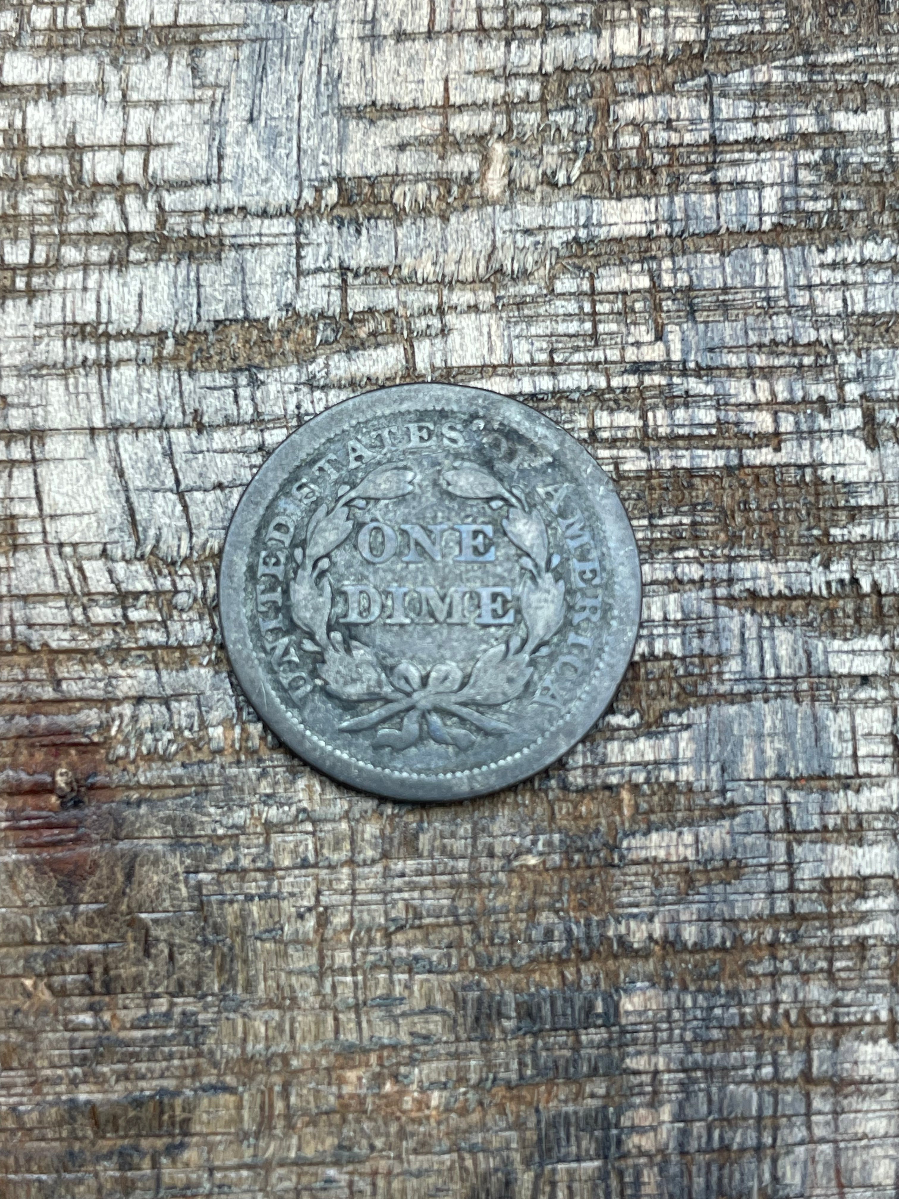 1842 10C US Seated Liberty Dime