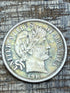 1914-D 10c US Barber Dime - 90% Silver