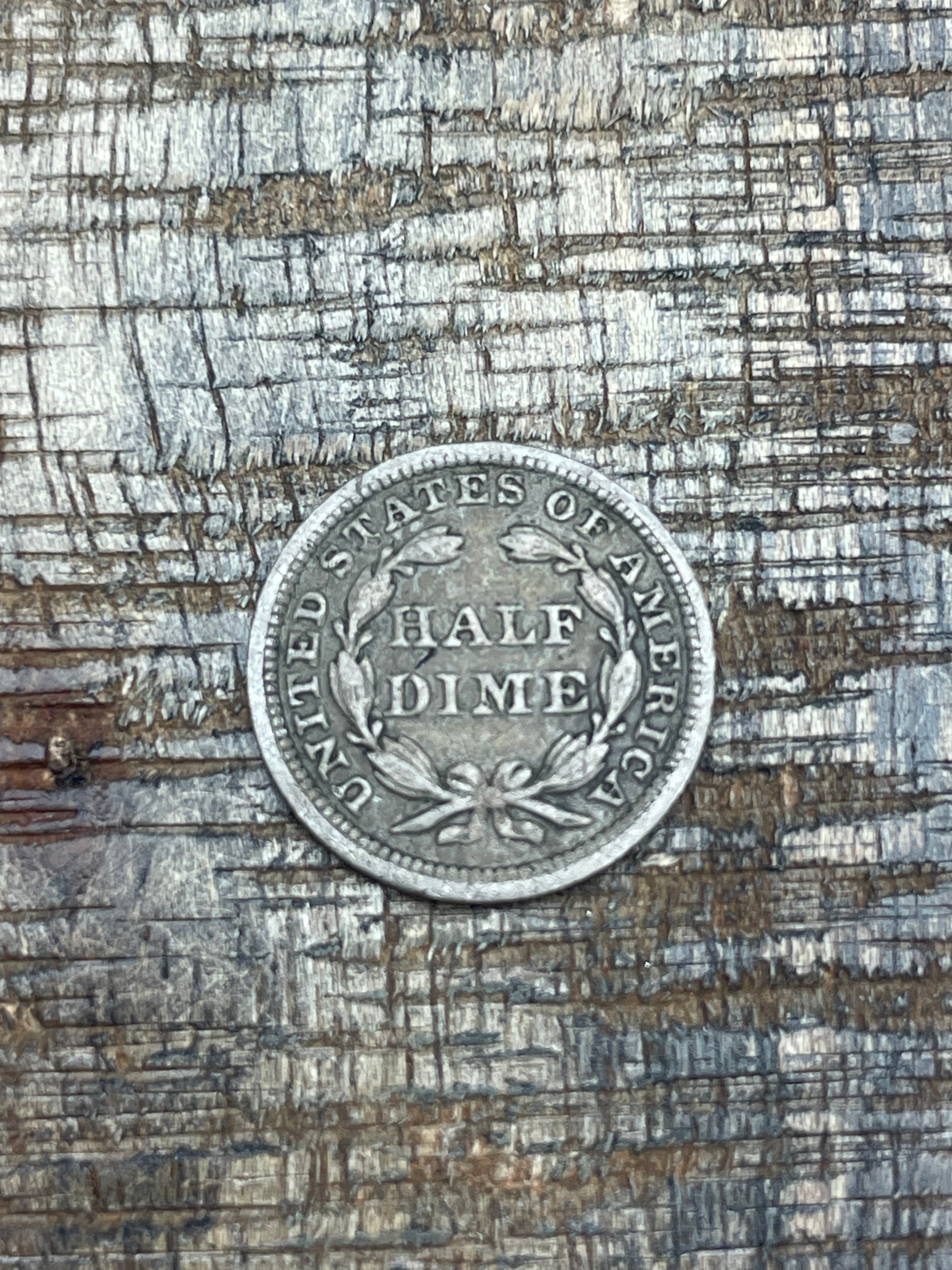 1856 US Seated Liberty Half Dime.  ~ 90% Silver
