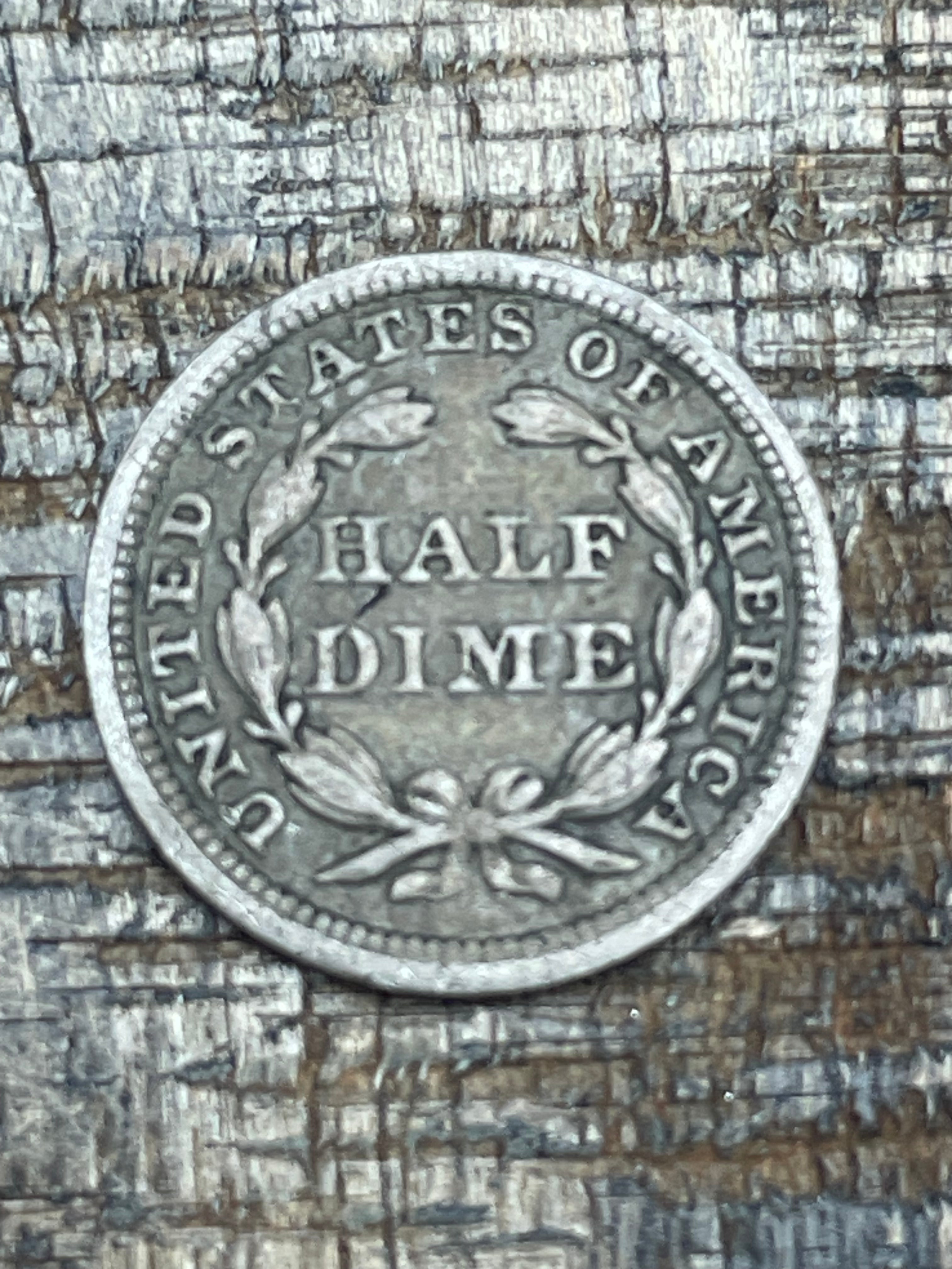 1856 US Seated Liberty Half Dime.  ~ 90% Silver