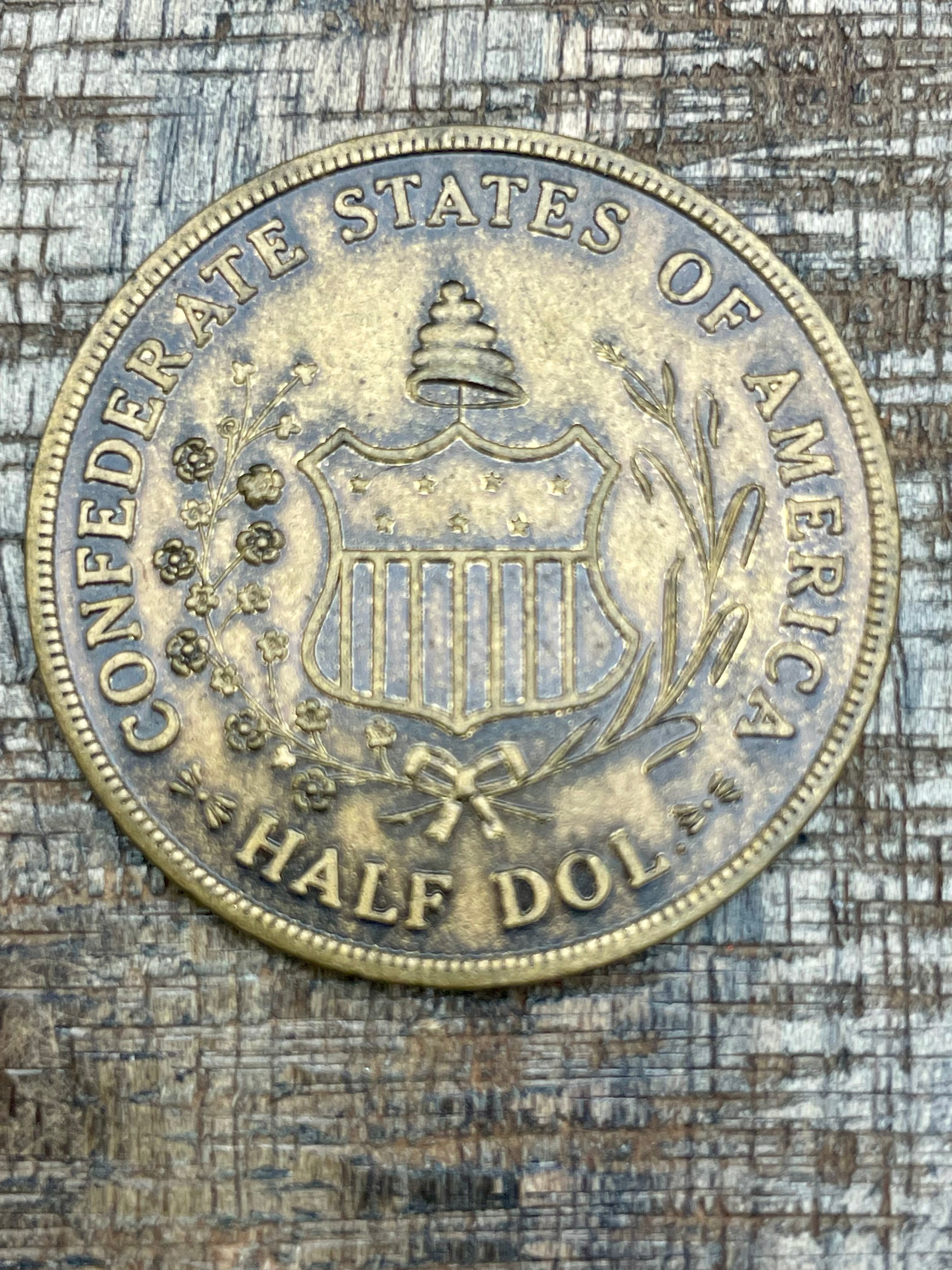1862-1962 Centennial of the Civil War ~ Coloumbus, Miss. Souvenir Confederate Half Dollar