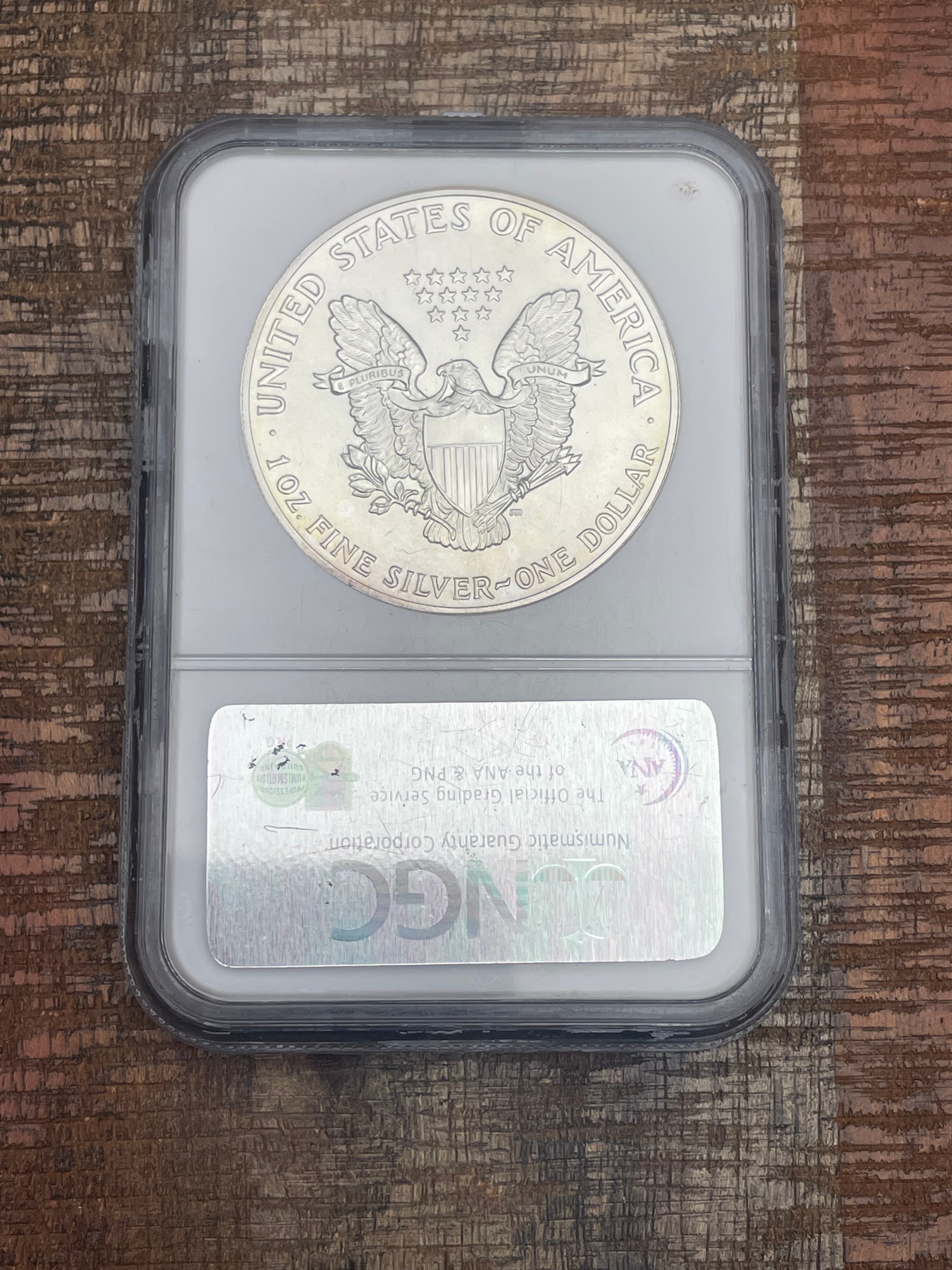 1987 $1 American Silver Eagle NGC graded MS69