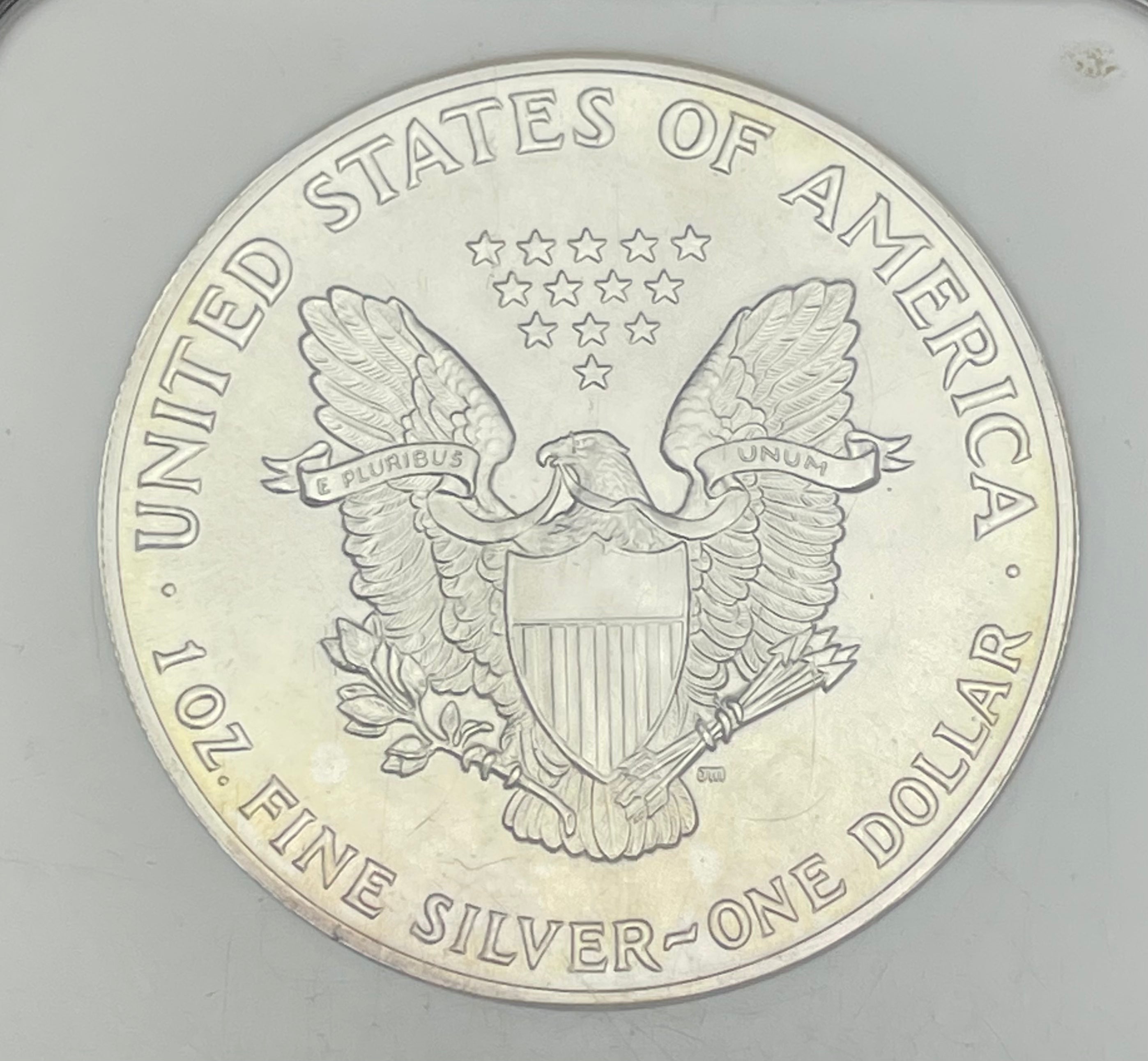 1987 $1 American Silver Eagle NGC graded MS69
