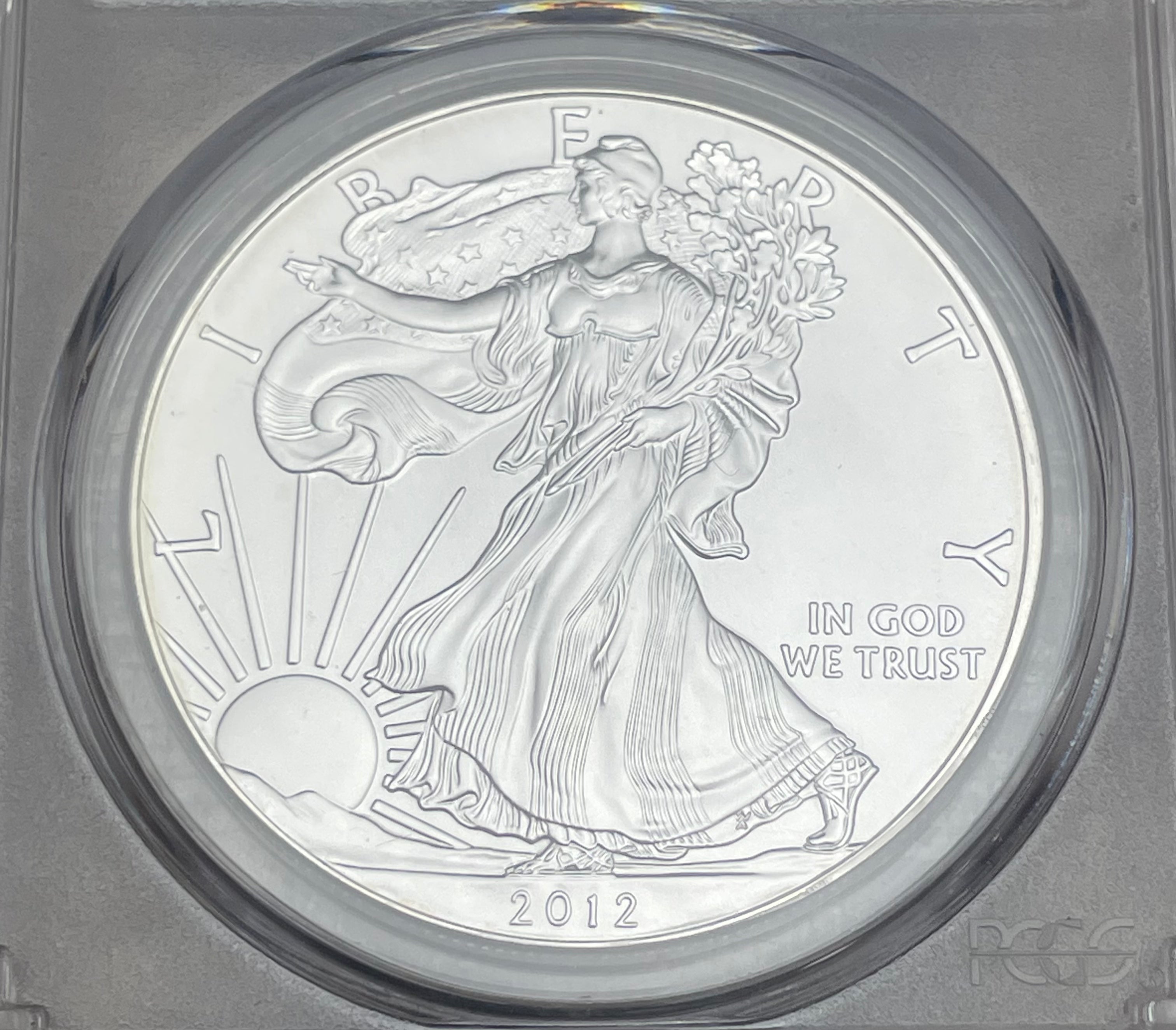 2012-W $1 US American Silver Eagle ~ PCGS MS69 ~ Struck at the West Point Mint