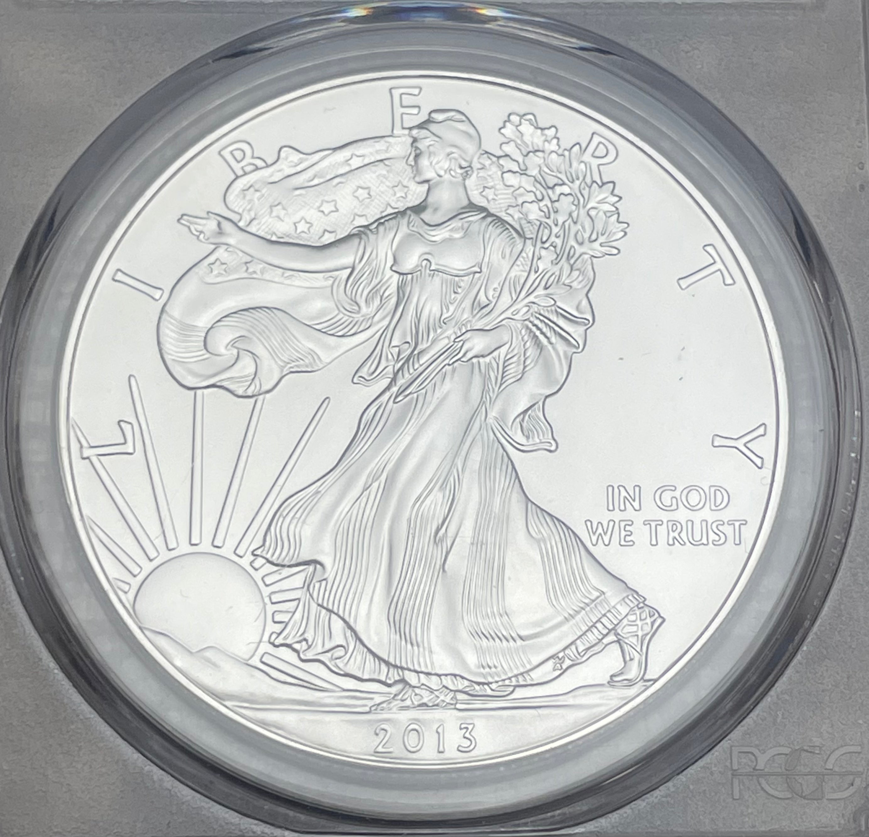2013-W $1 US American Silver Eagle ~ PCGS MS69 ~ Struck at the West Point Mint