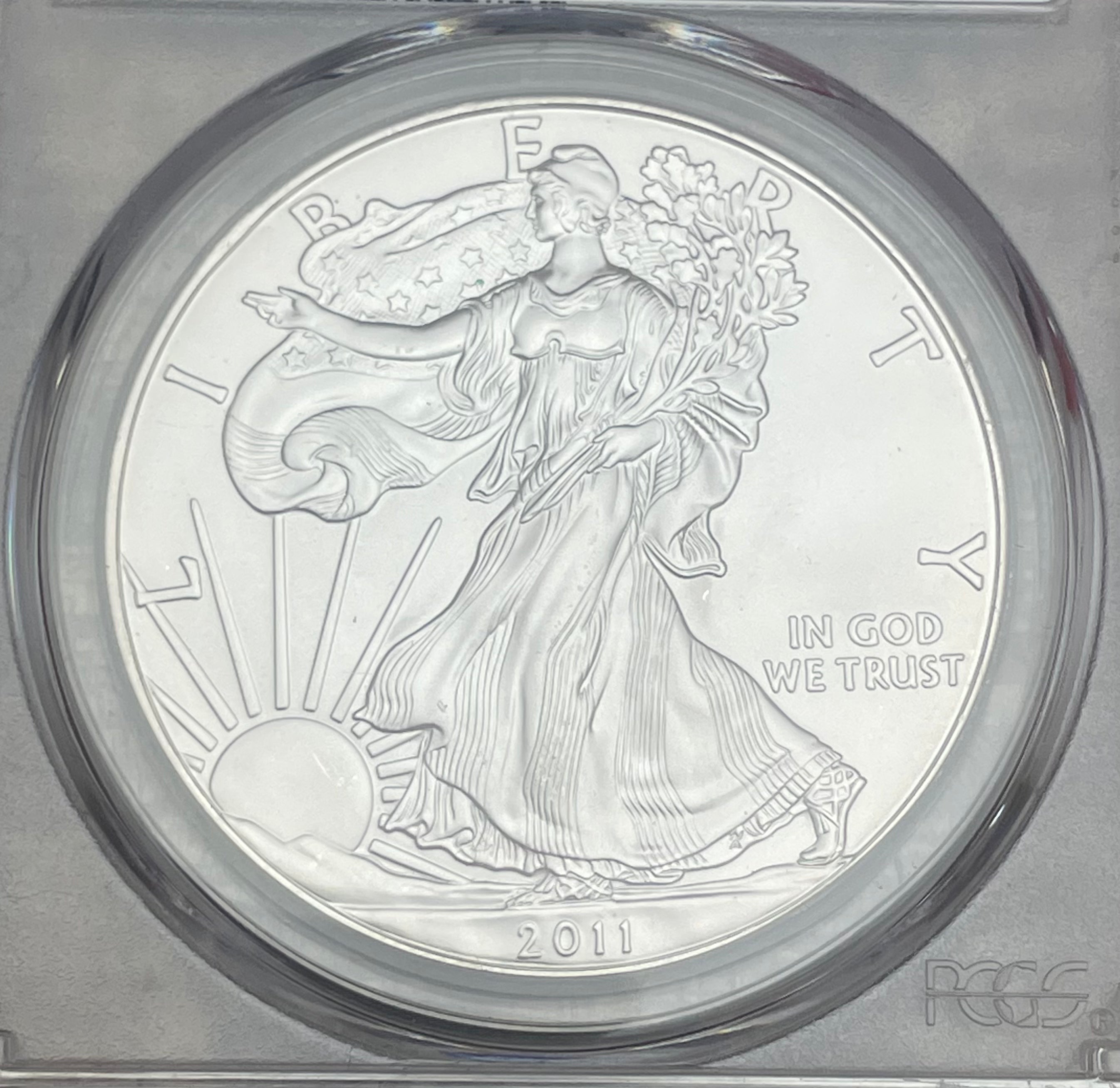 2011-S $1 US American Silver Eagle ~ PCGS MS69 ~ Struck at the San Francisco Mint