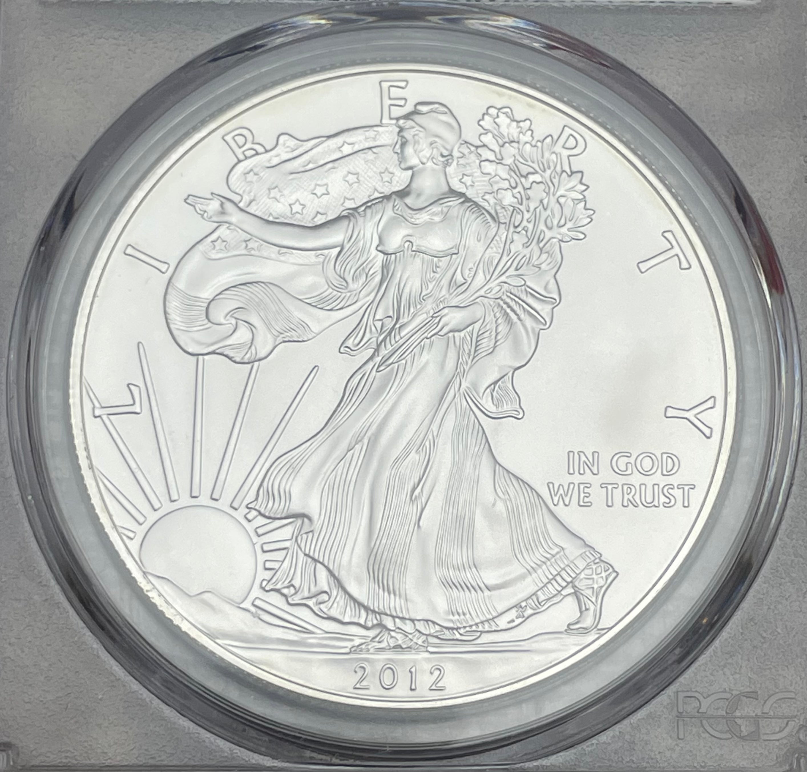 2012-S $1 US American Silver Eagle ~ PCGS MS69 ~ Struck at the San Francisco Mint