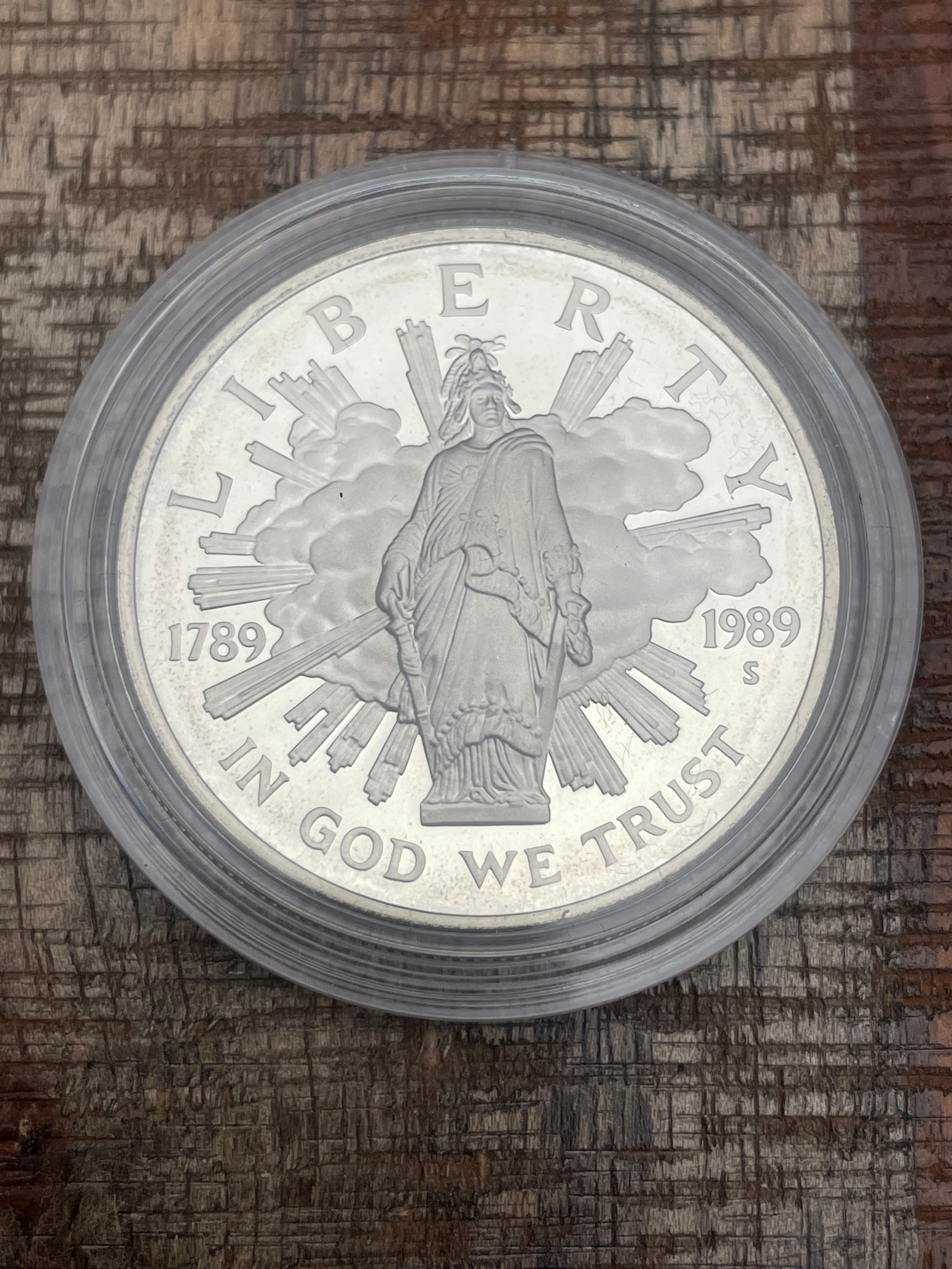 1989 - US Mint Congressional Commemorative Dollar Proof Coin ~ OGP with COA