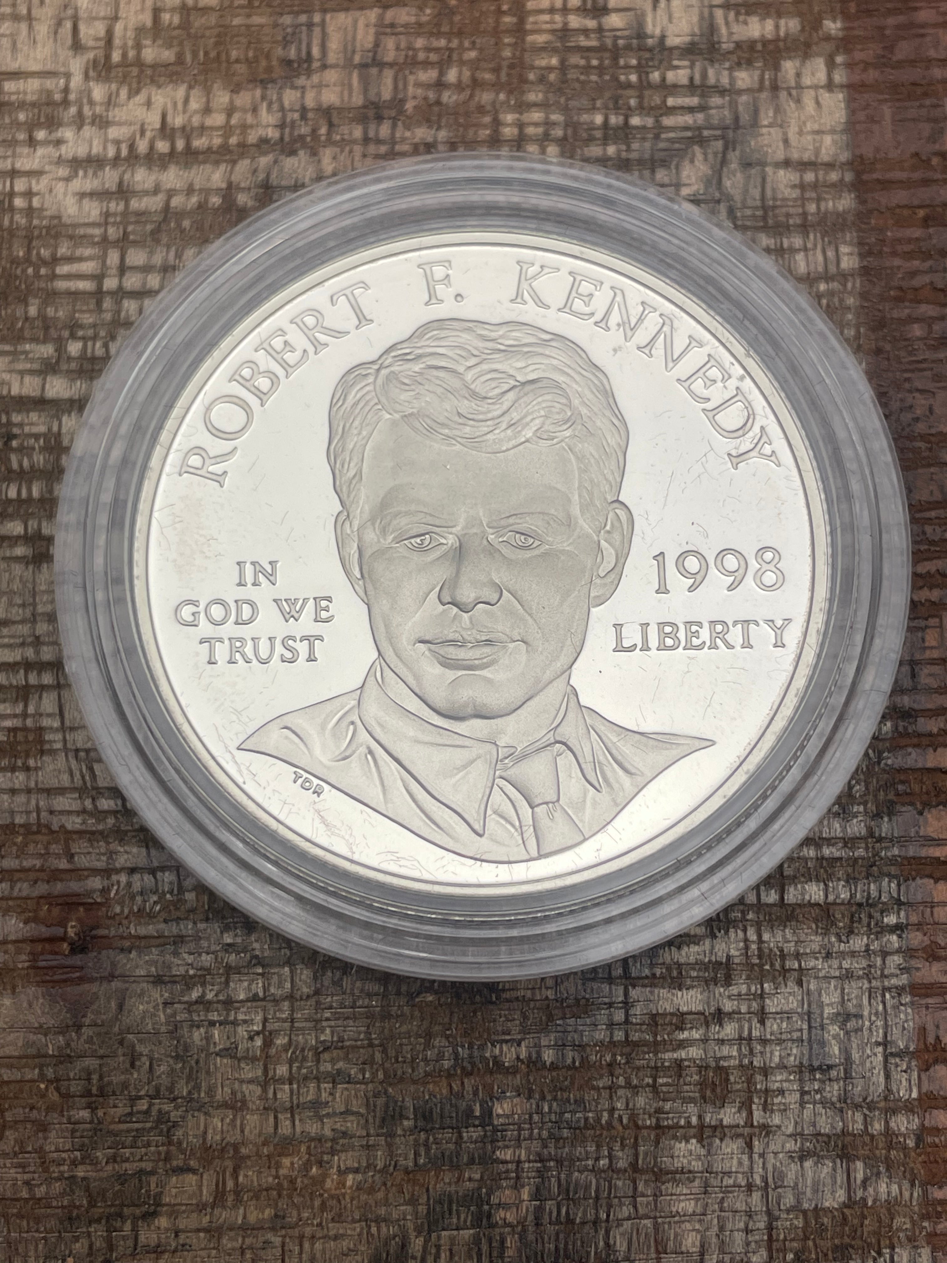 1993 Robert F. Kennedy Memorial Commemorative Coin~ Silver Proof Dollar ~ OGP with COA
