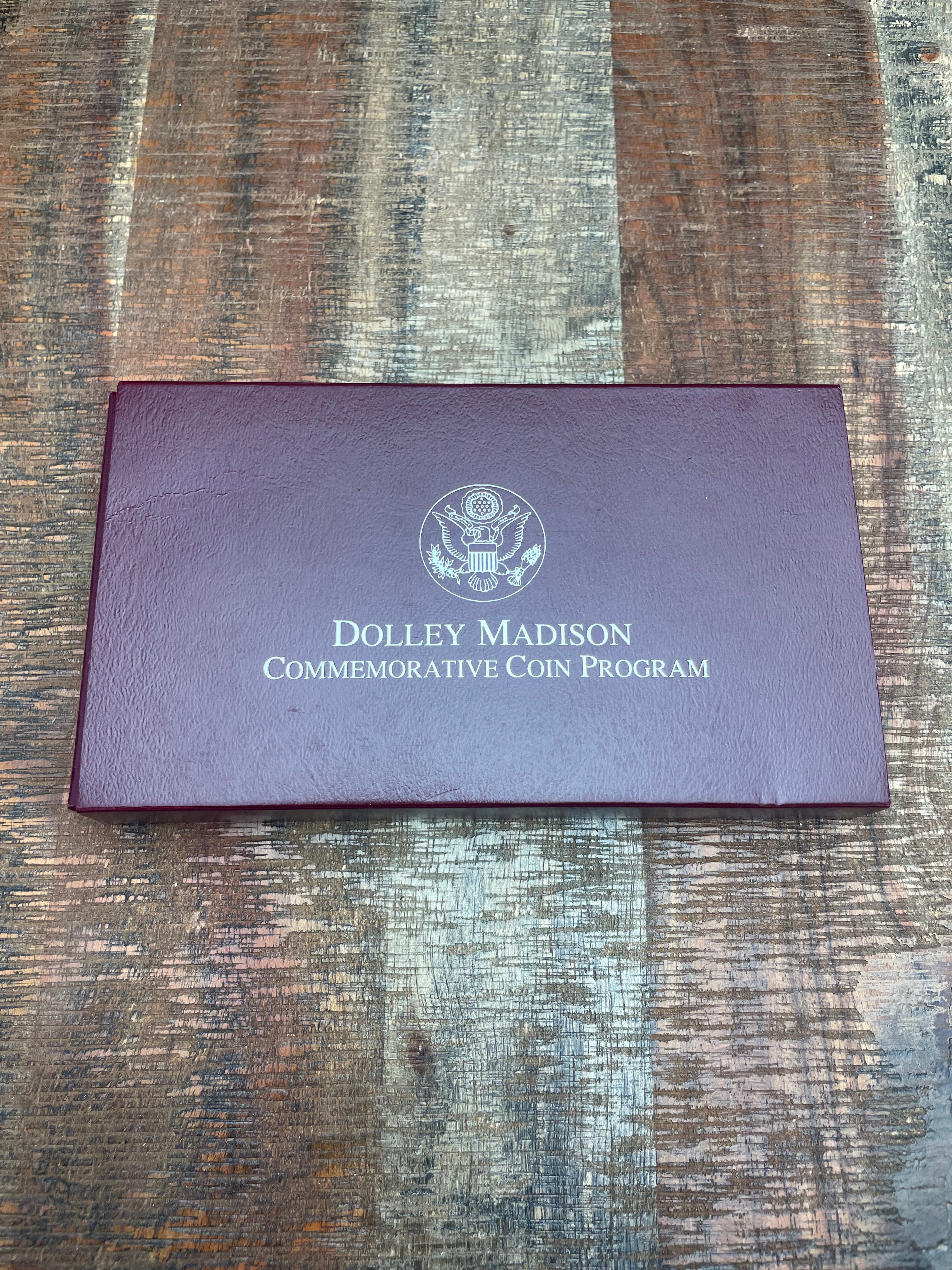 1999 Dolley Madison Commemorative Silver Dollar~Proof Silver Dollar~OGP with COA