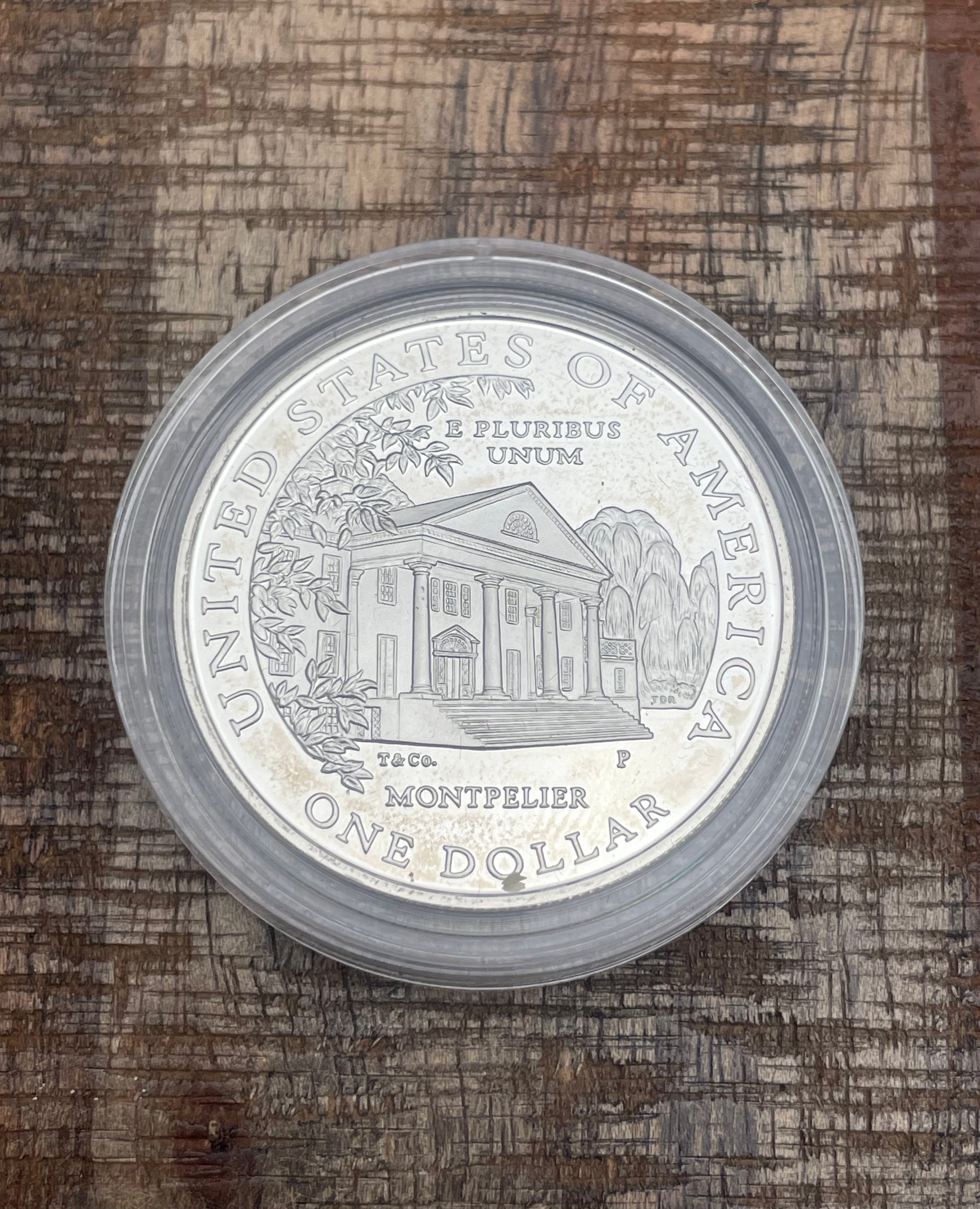 1999 Dolley Madison Commemorative Silver Dollar~Proof Silver Dollar~OGP with COA