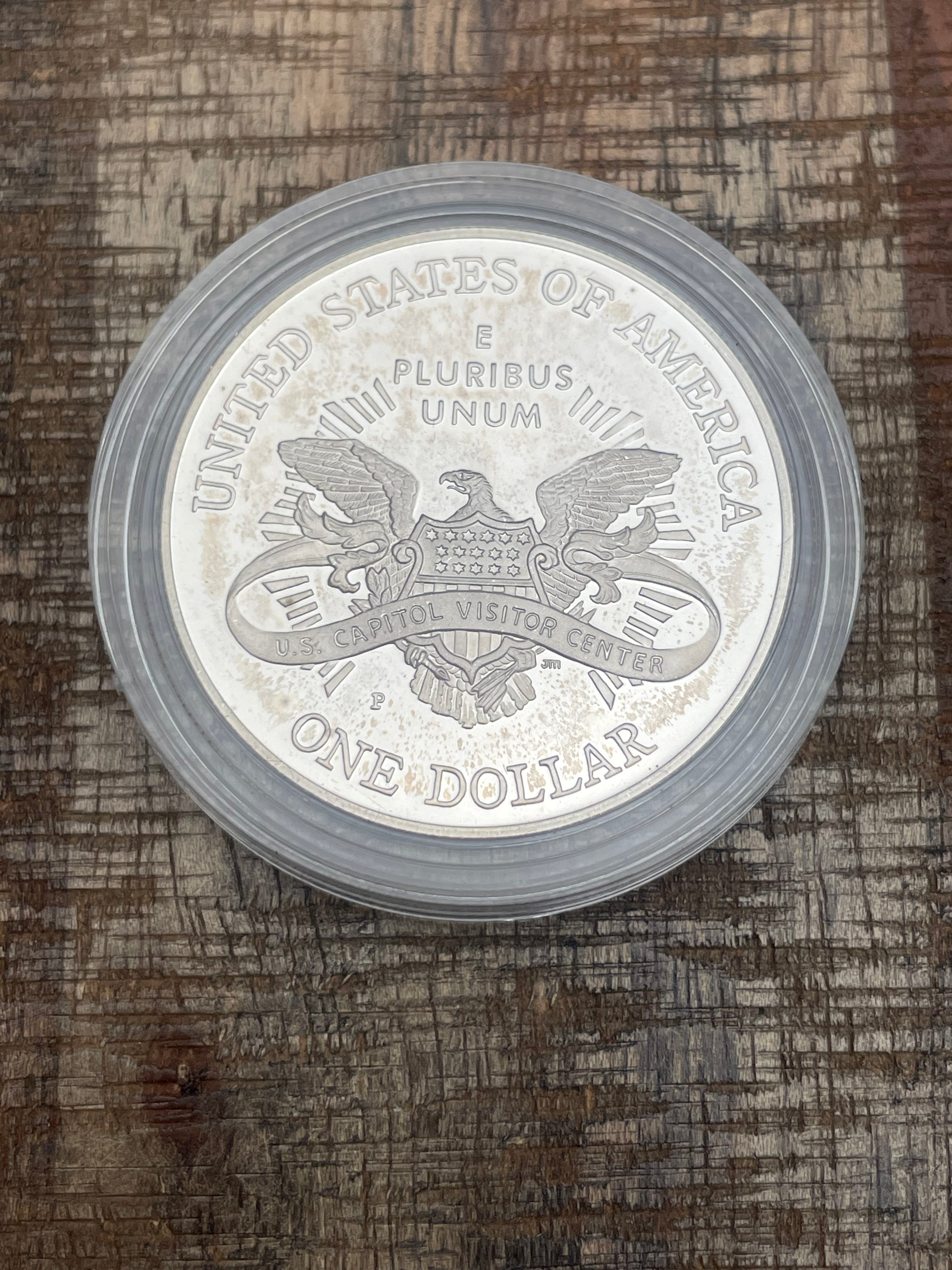 2001 Capitol Visitor Center Silver Dollar~Proof Silver Dollar~OGP with COA