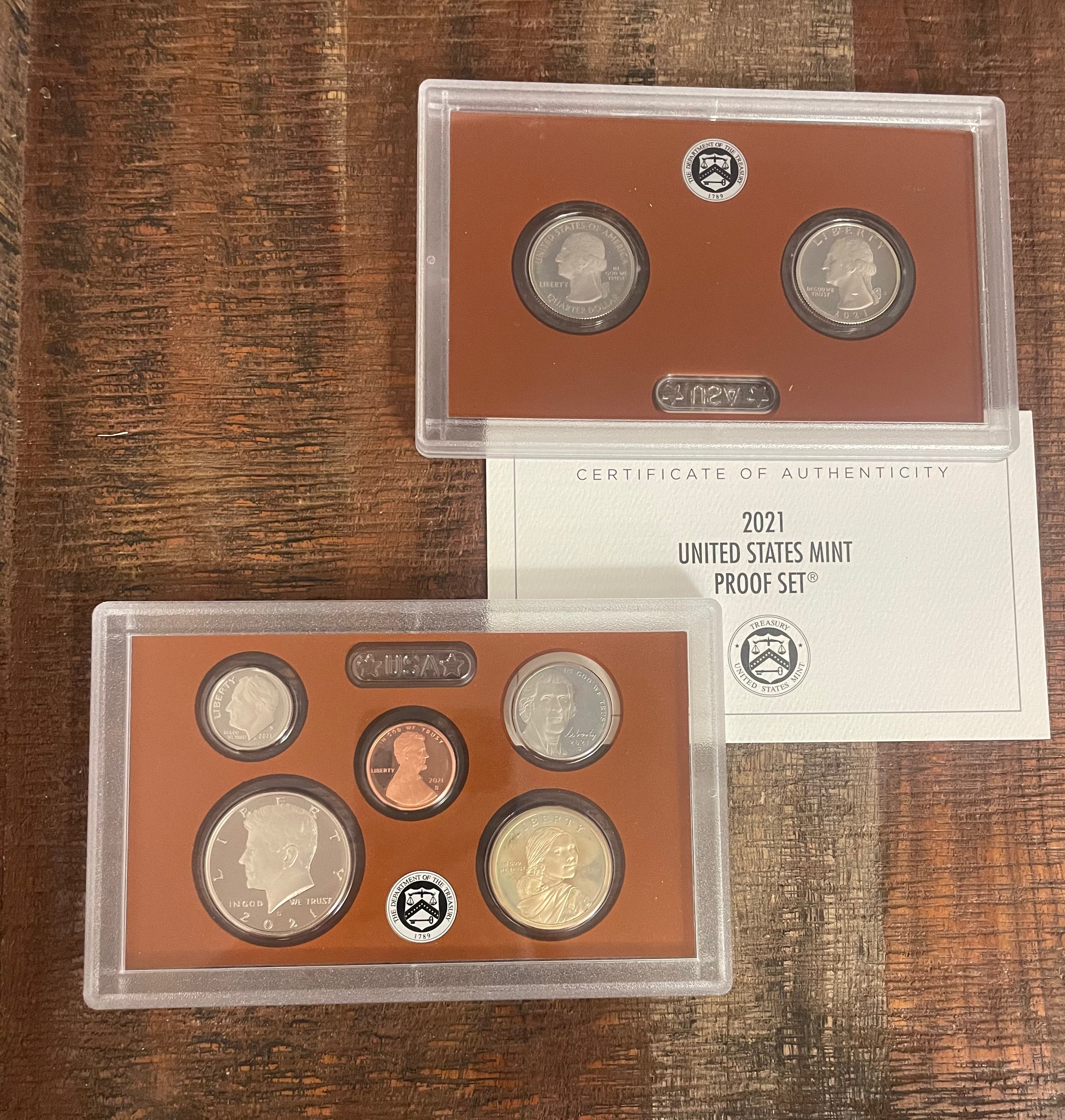 2021 US Proof Coin Set~13 coin set~ In OGP with COA