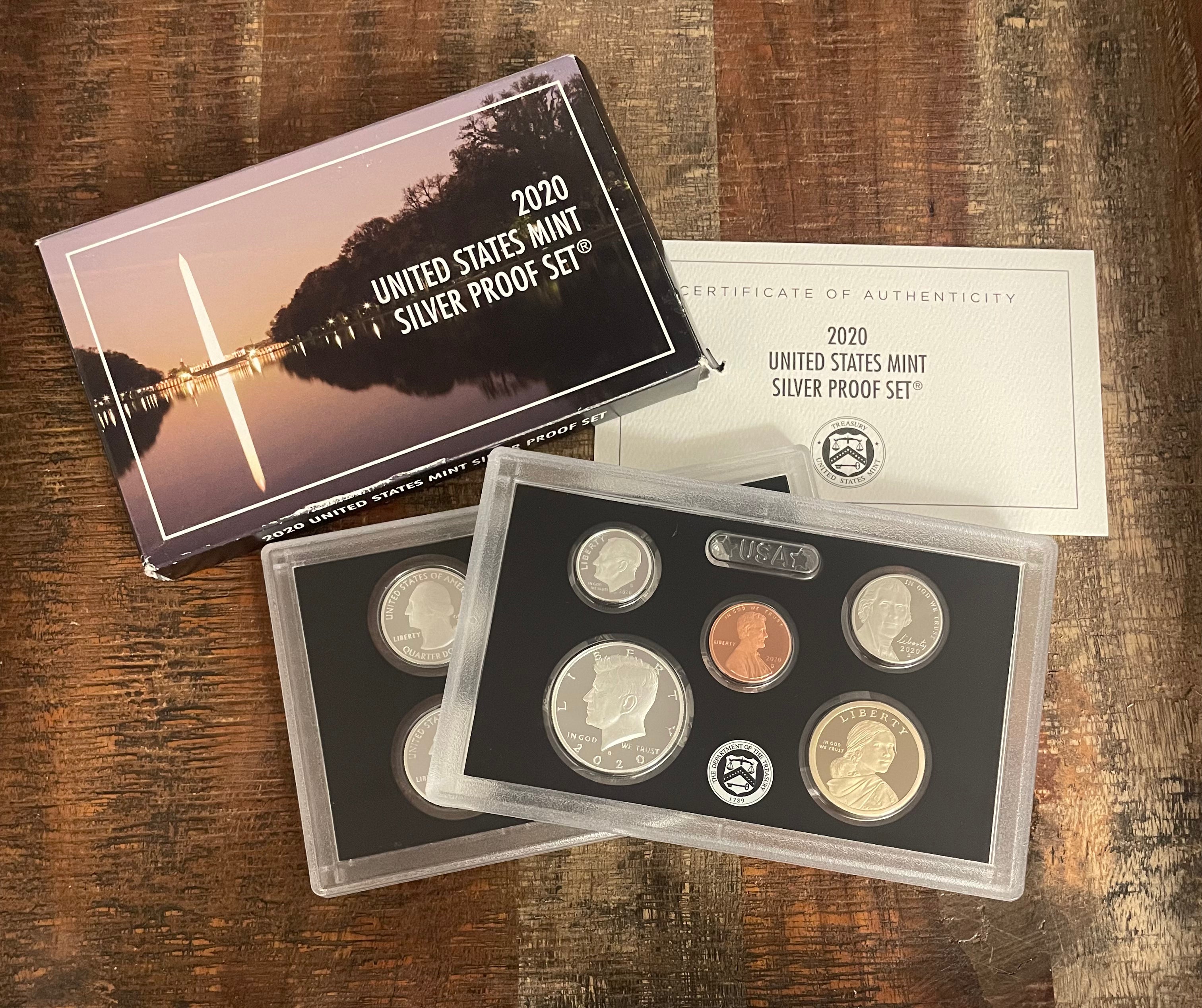 2020 US Mint Silver Proof Set ~ In OGP with COA