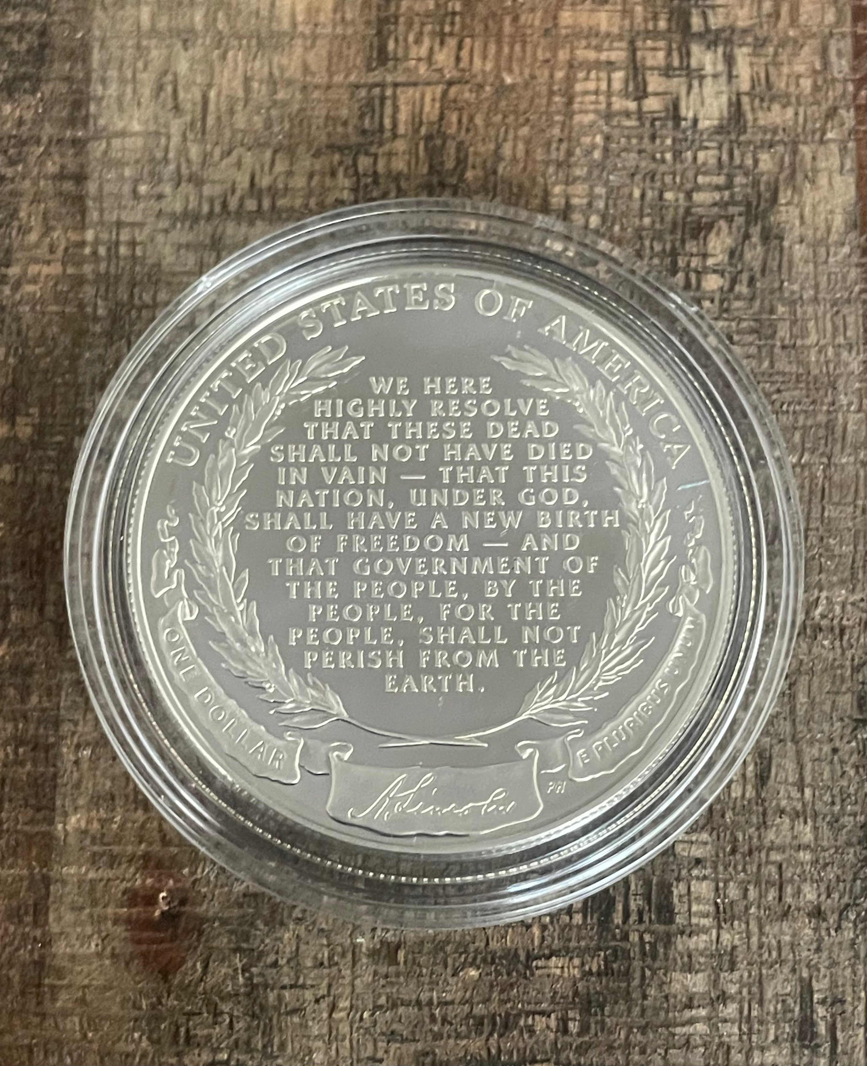 2009 Abraham Lincoln Commemorative Silver Dollar~ Proof Silver Dollar ~ In OGP with COA