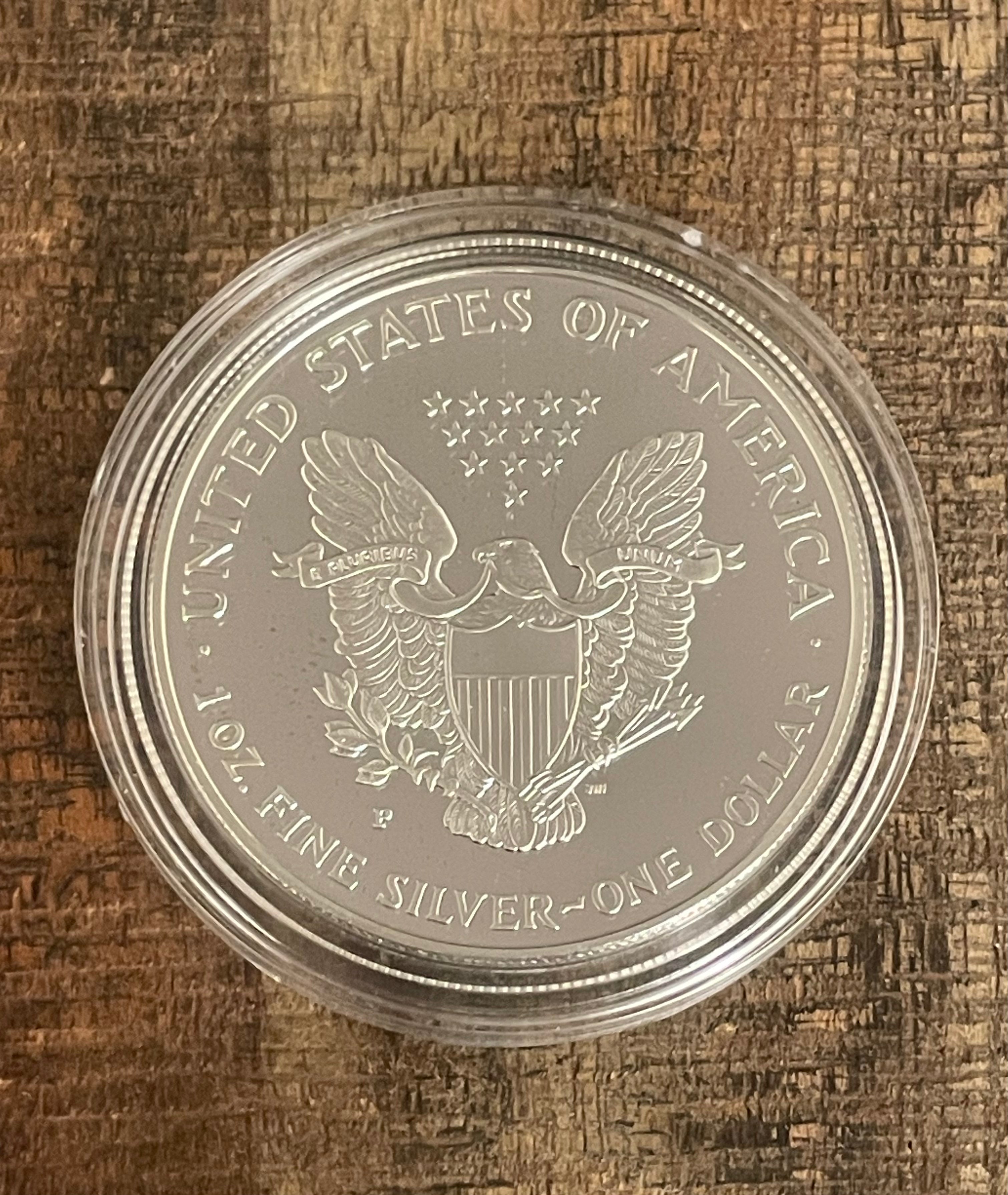 1994-P $1 US American Proof Silver Eagle Coin~Capsule, Presentation Case, COA, and Box