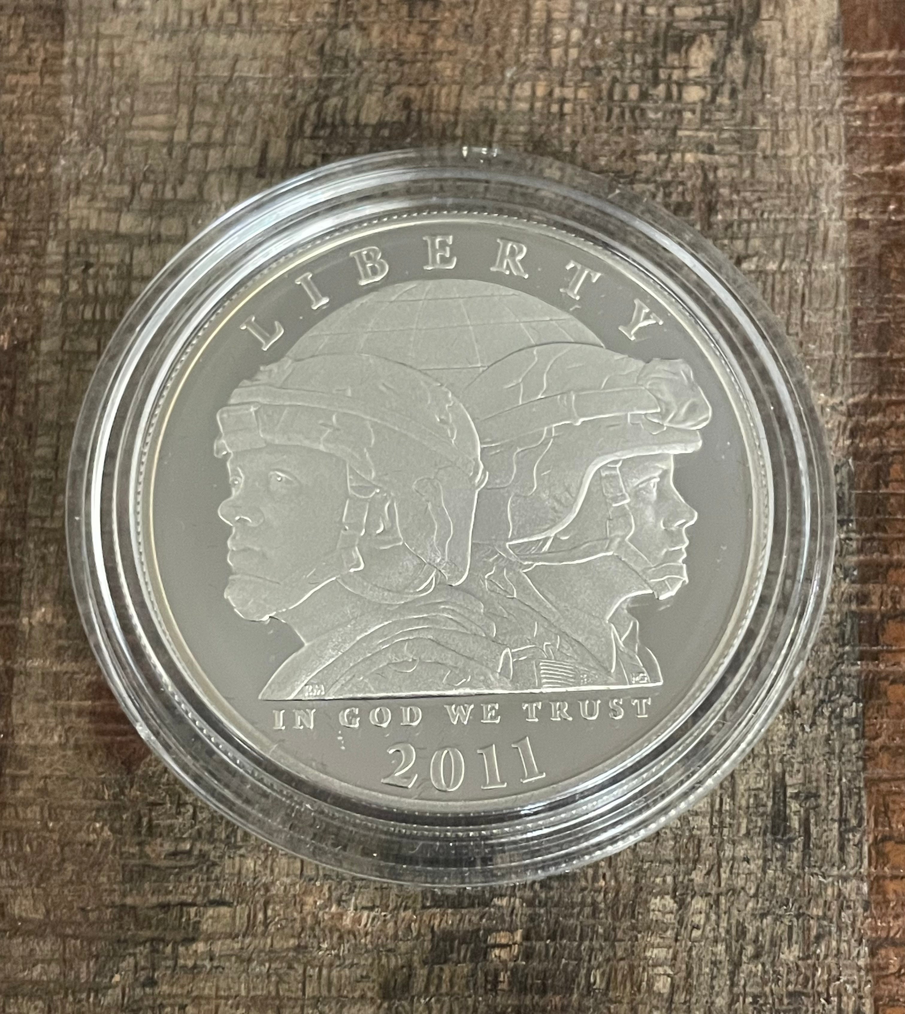 2011 United States Army Commemorative Proof Silver Dollar~In OGP with COA