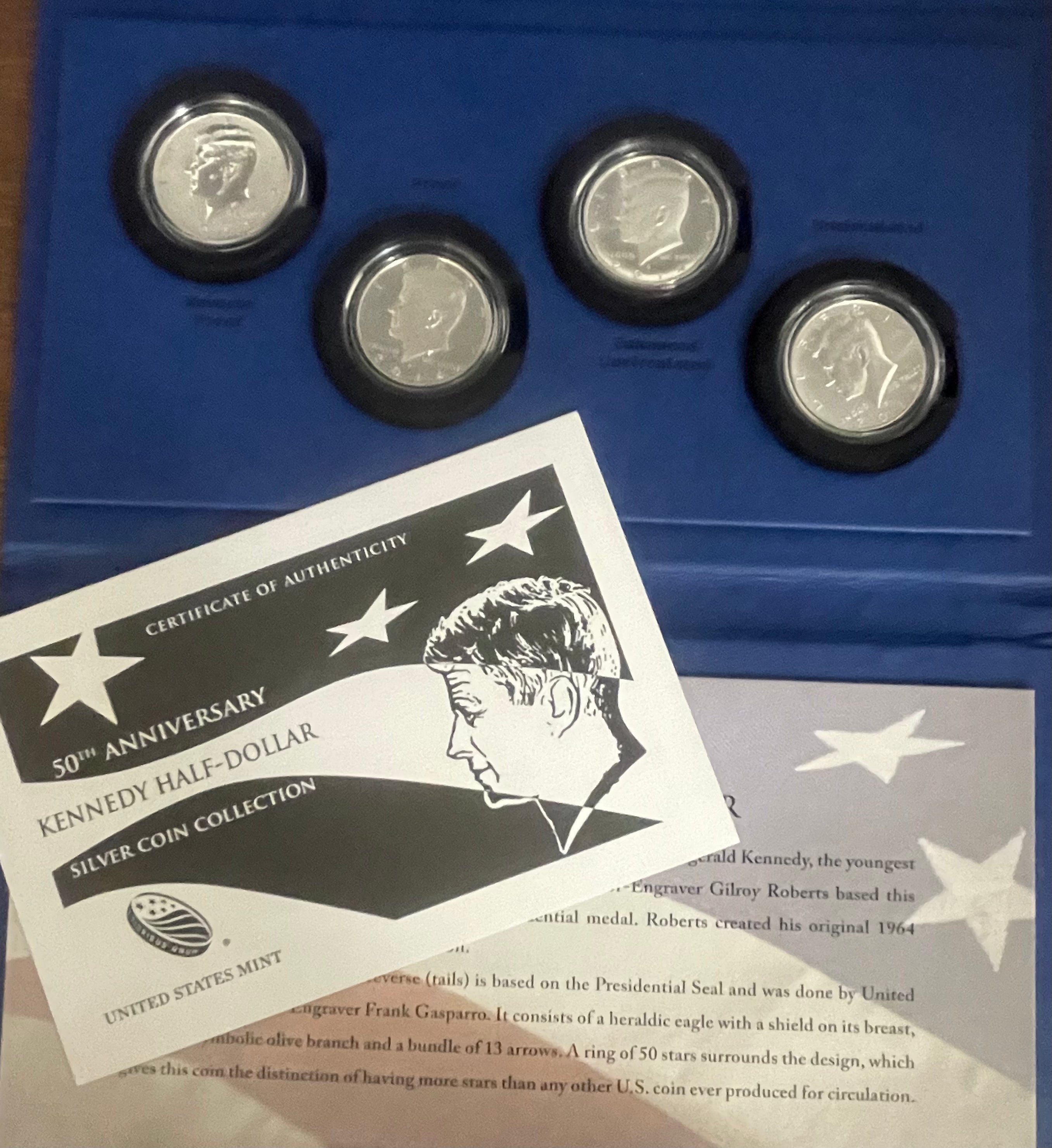 2014 50th Anniversary Kennedy Half-Dollar Silver Coin Collection