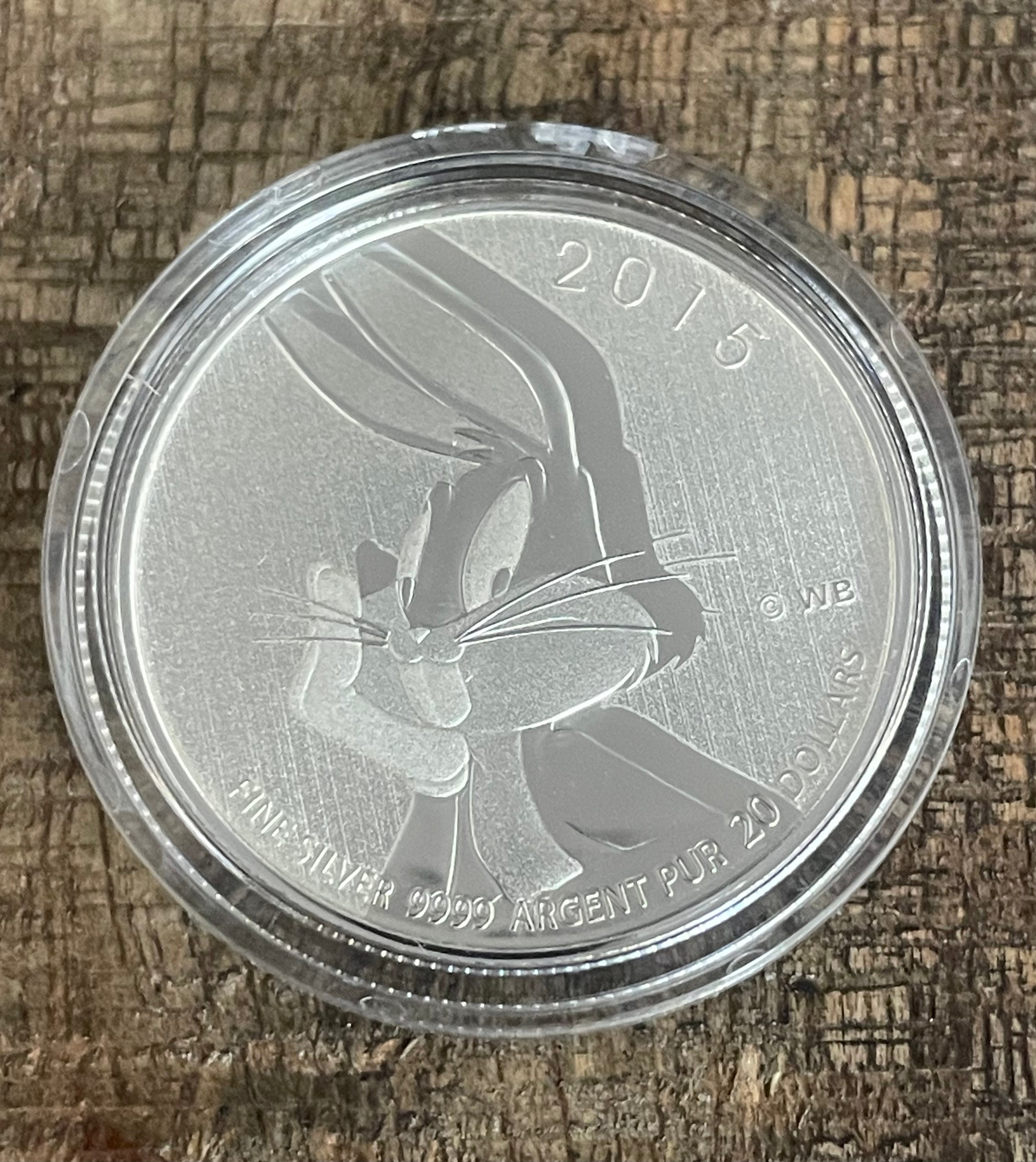 2015 $20 Canada Bugs Bunny Silver Coin ~ .9999 Fine Silver ~ In OGP