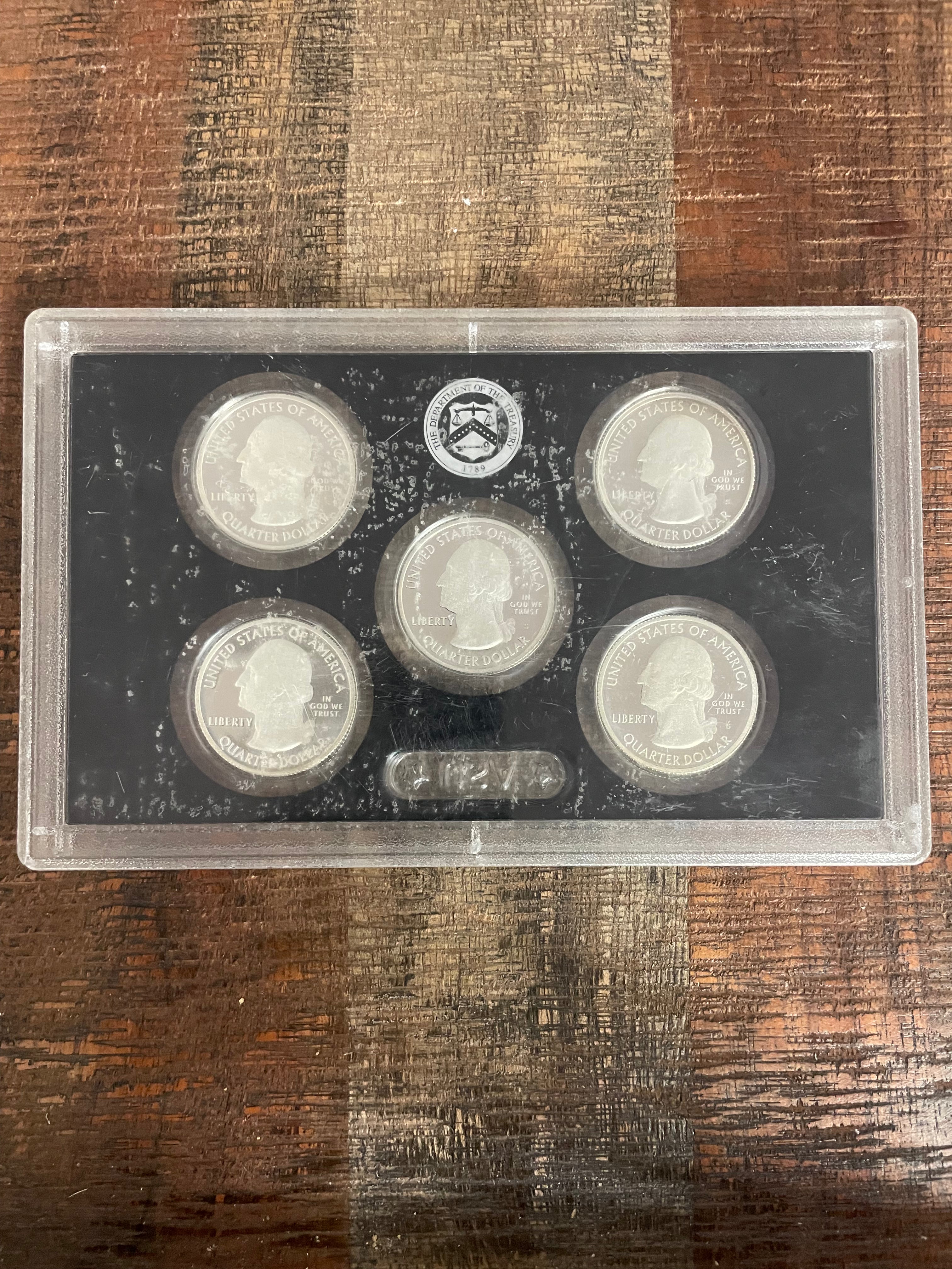 2011 US Mint America the Beautiful Quarters Silver Proof Set in OGP ~ NO BOX NO COA