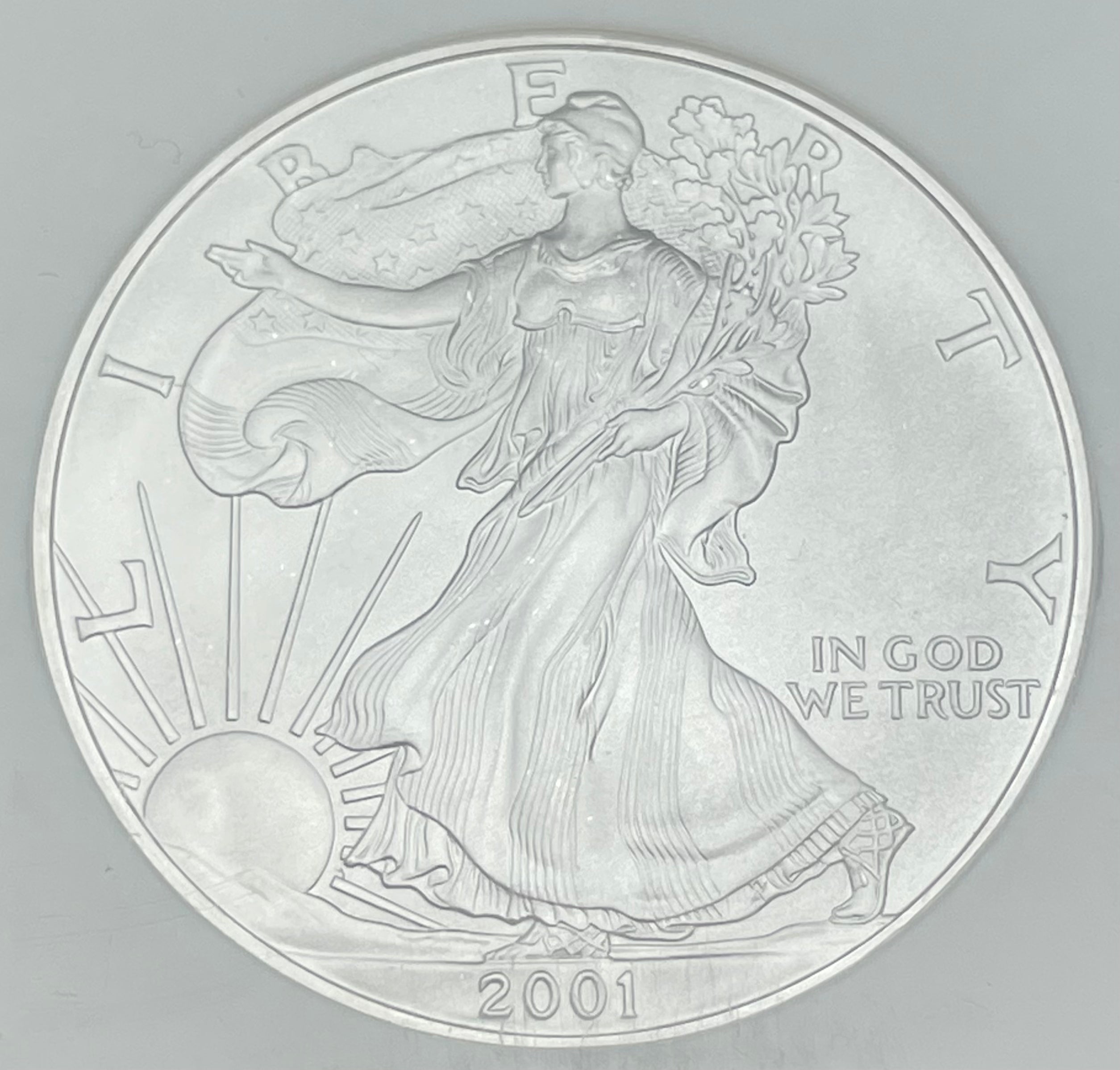 2001 $1 American Silver Eagle NGC graded MS69