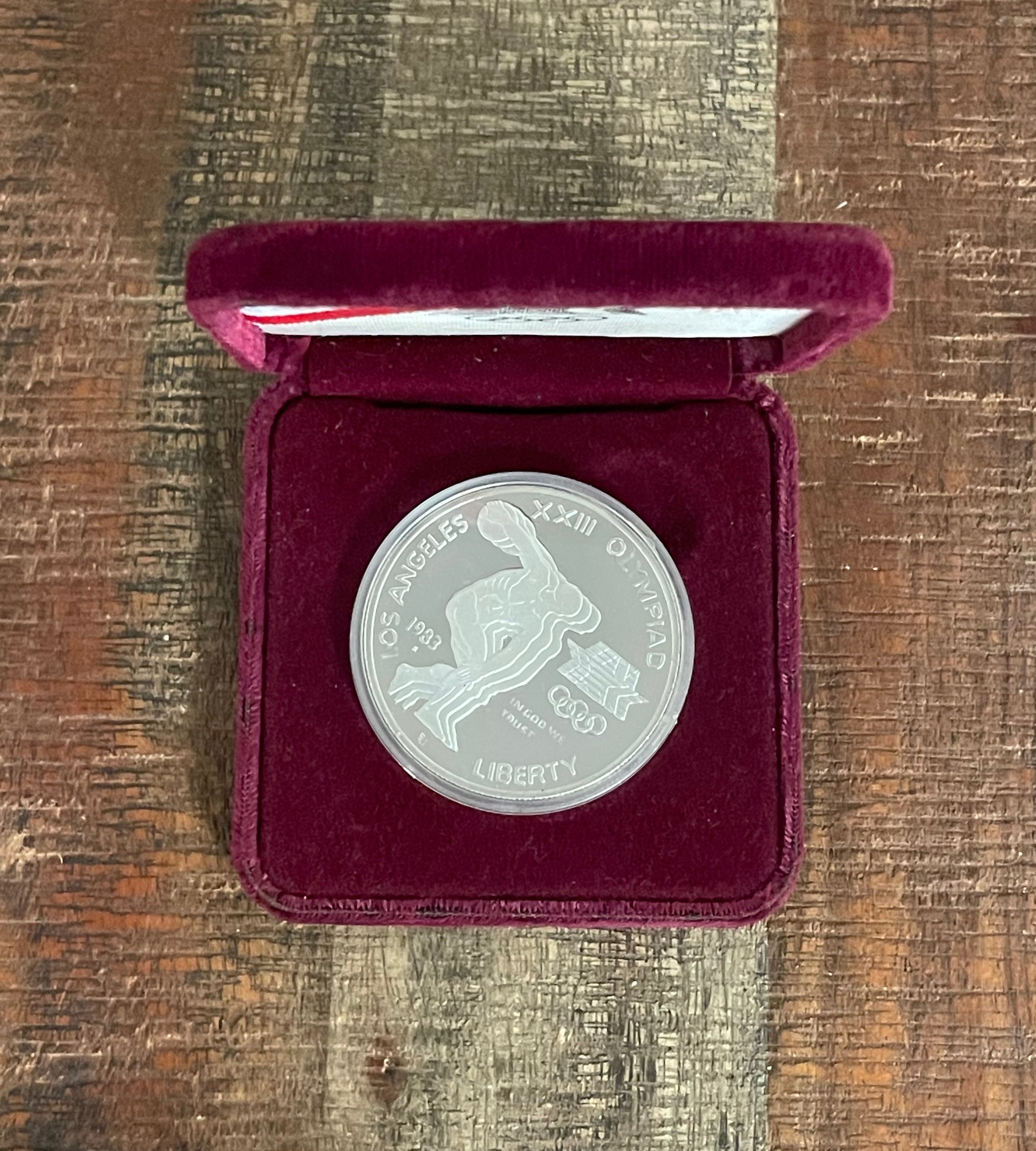 1983-S  US $1 Olympic Silver Proof  Coin  ~ NO Outer Box NO COA
