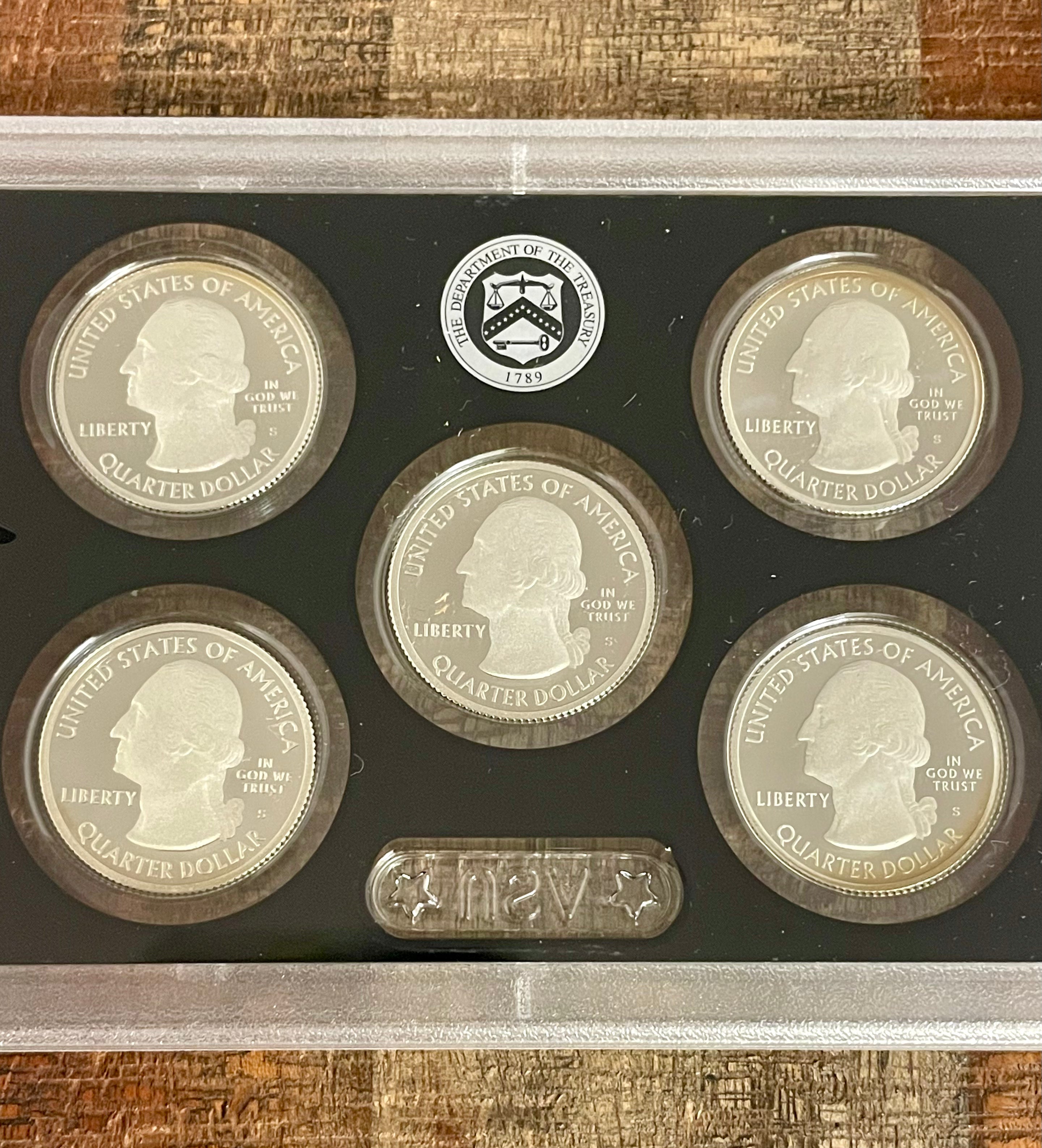 2016 US Mint America the Beautiful Quarters Silver Proof Set in OGP with COA