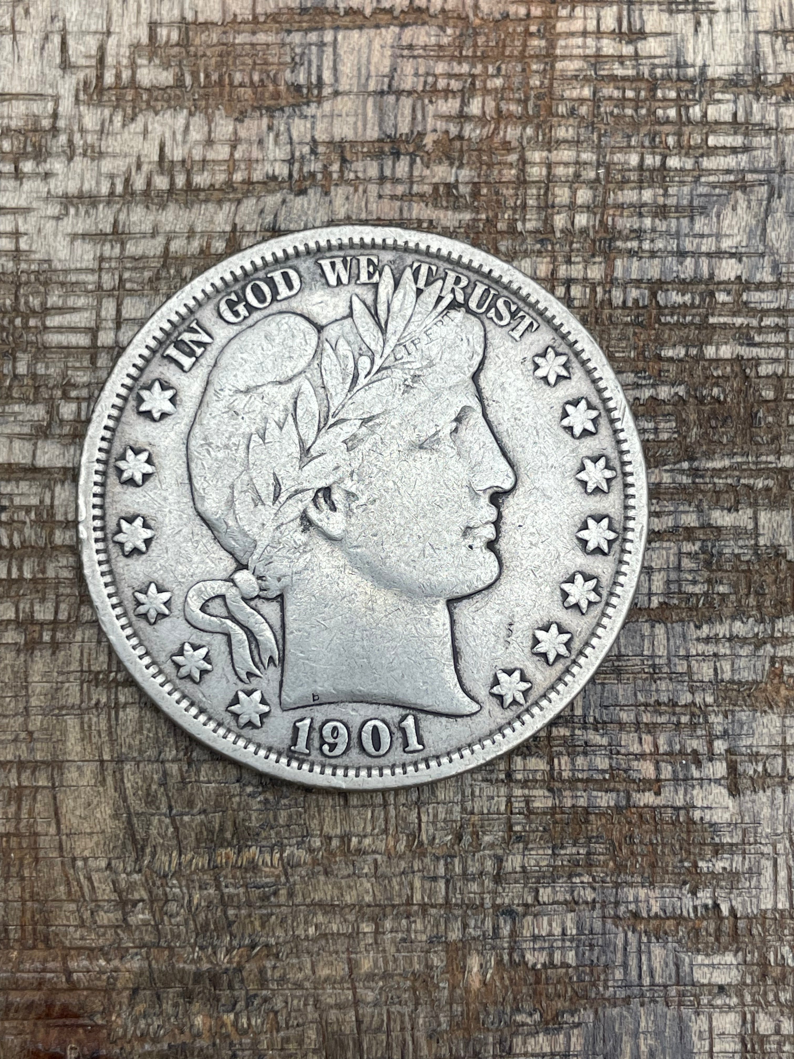 1901 50C US Barber Half Dollar