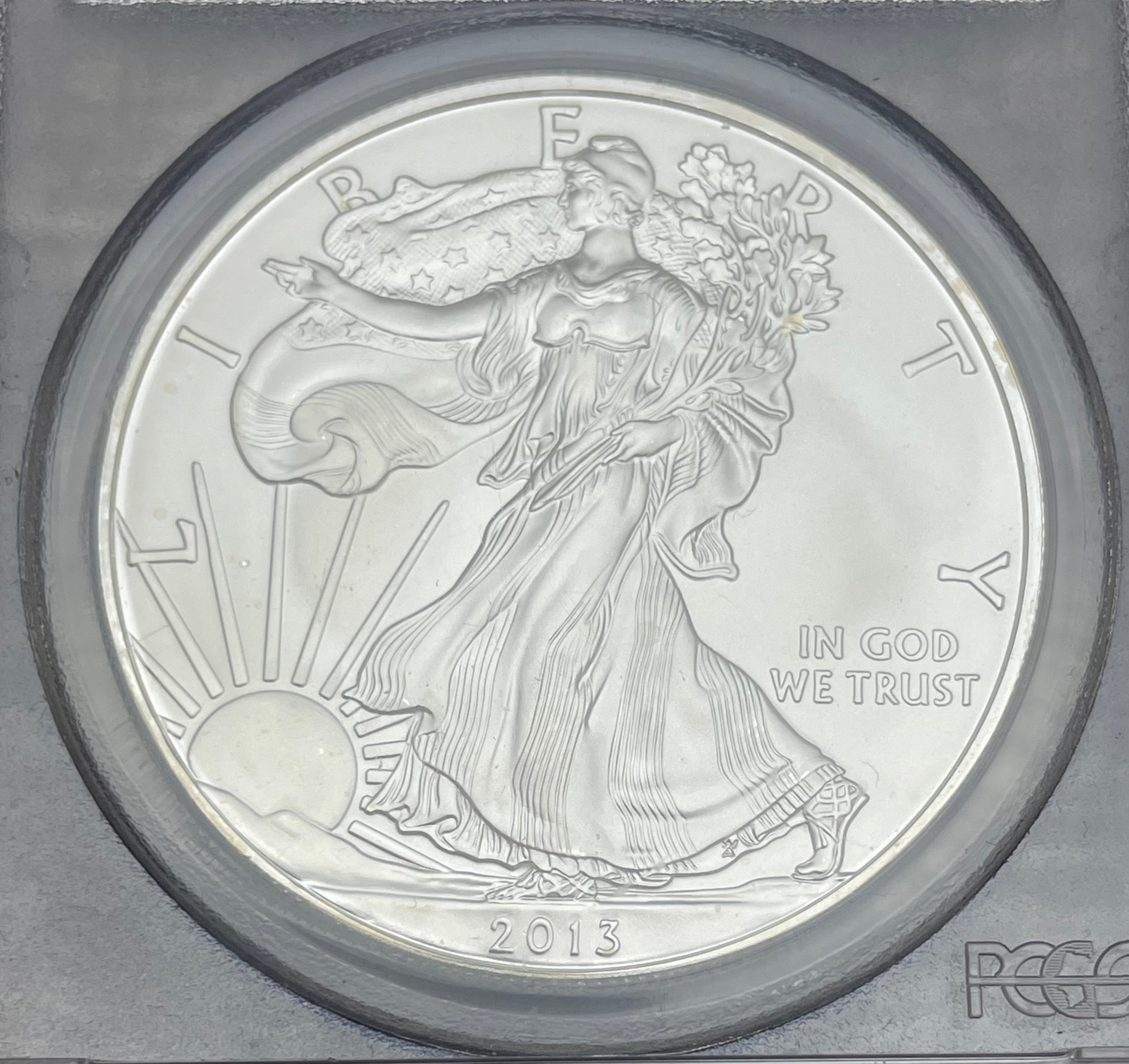 2013 $1 US American Silver Eagle ~ PCGS MS70 ~ First Strike ~ Signed by Mercanti