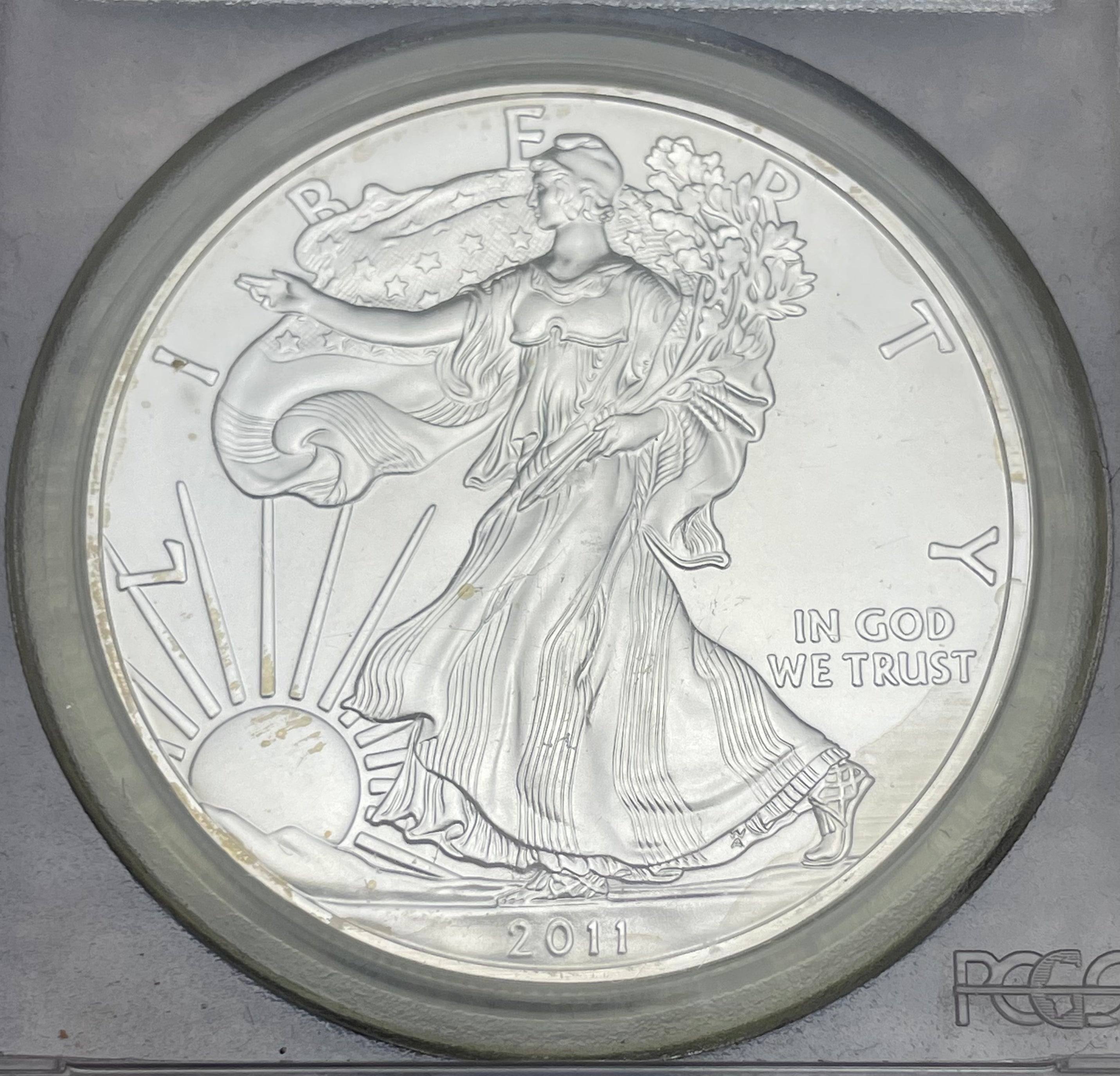 2011 $1 US American Silver Eagle ~ PCGS MS70 ~ Struck at the Philadelphia Mint