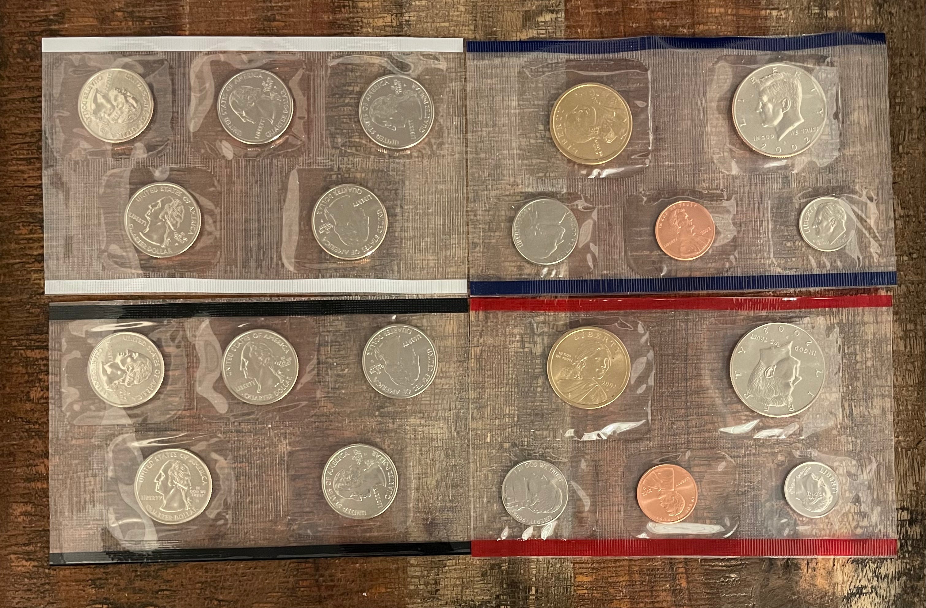 2002 P & D ~ US Mint Uncirculated Coin Set ~ In OGP with COA