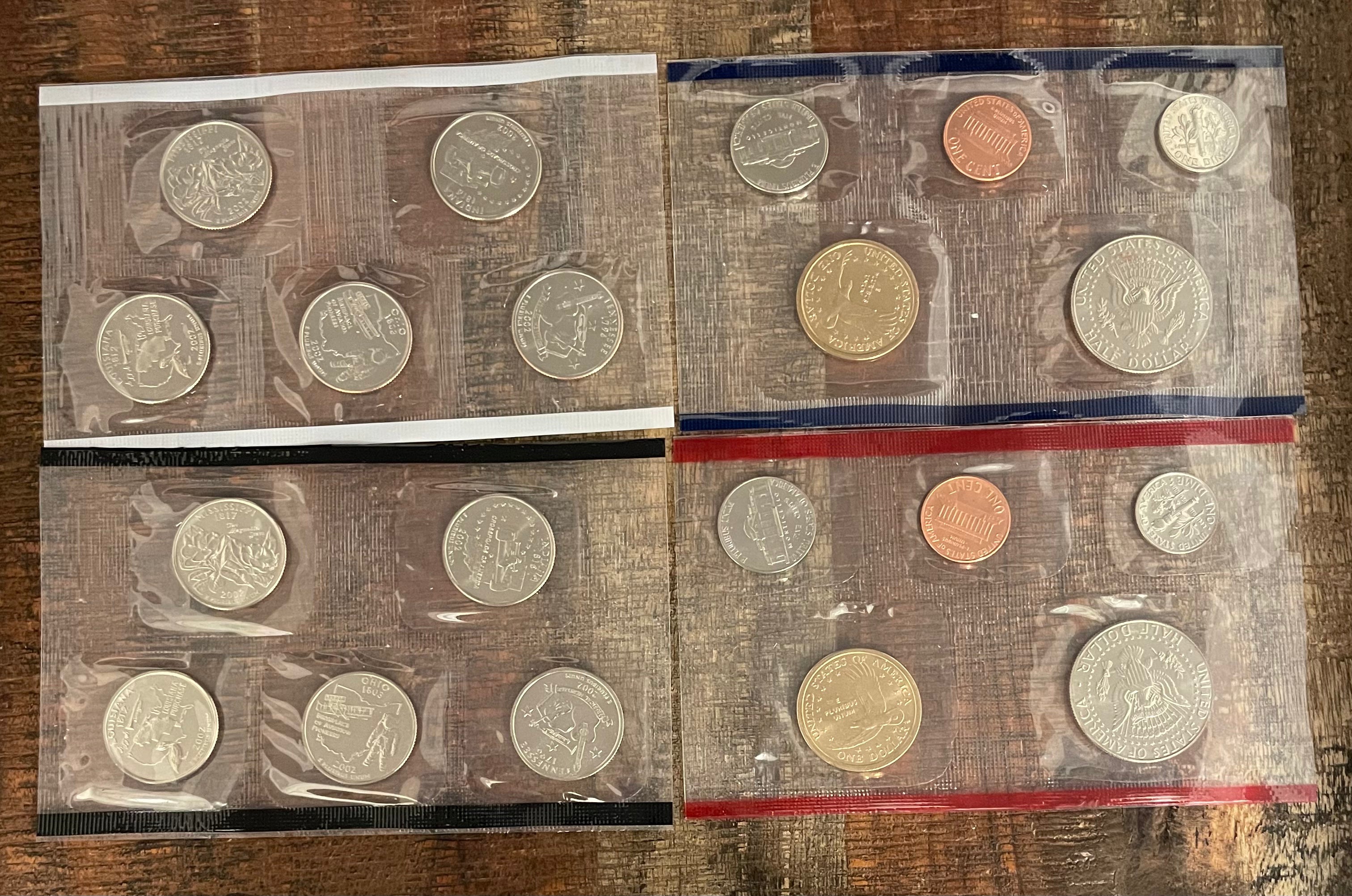 2002 P & D ~ US Mint Uncirculated Coin Set ~ In OGP with COA