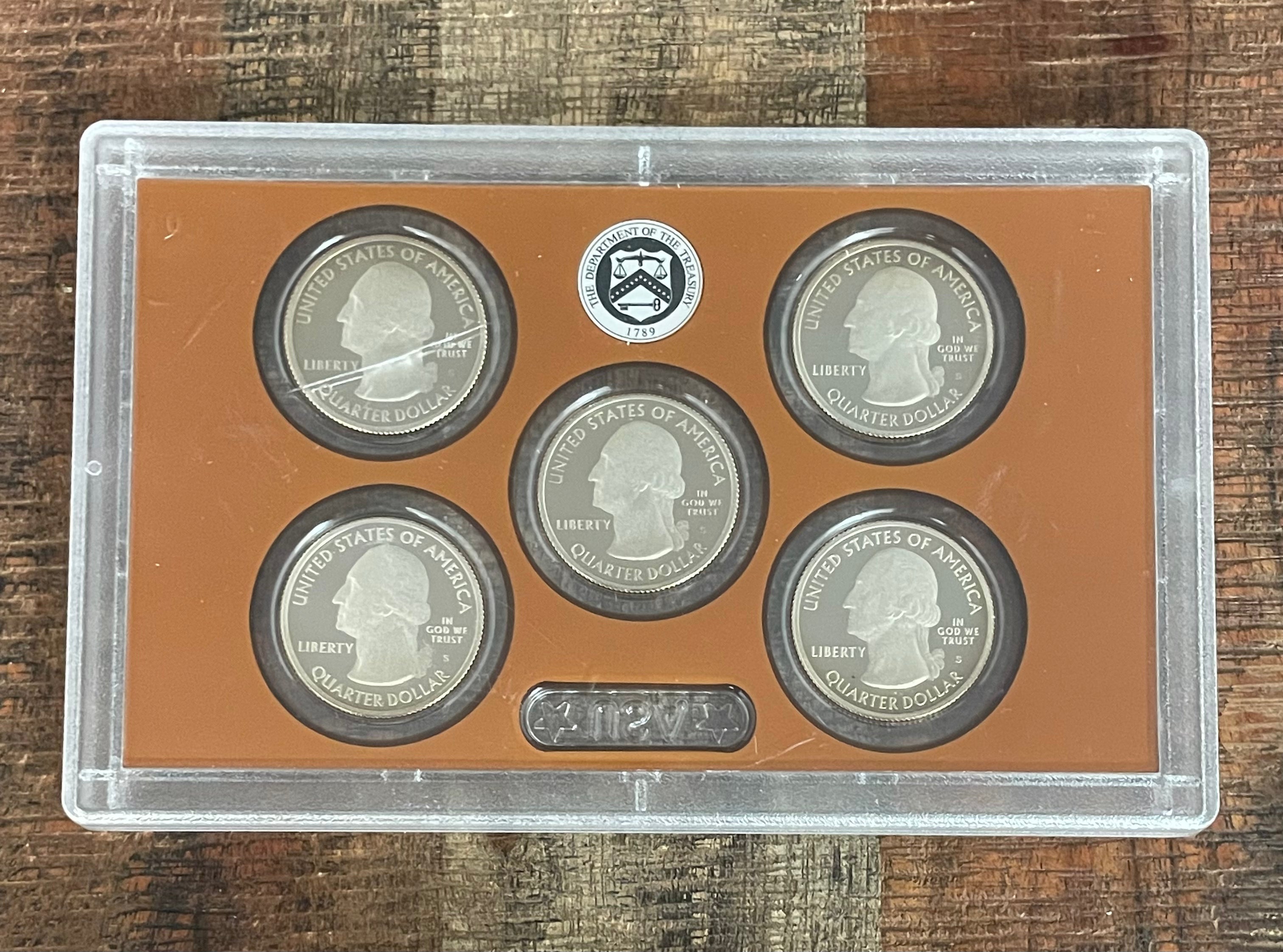 2011 US Mint America the Beautiful Quarters Proof Set in OGP ~ NO BOX NO COA