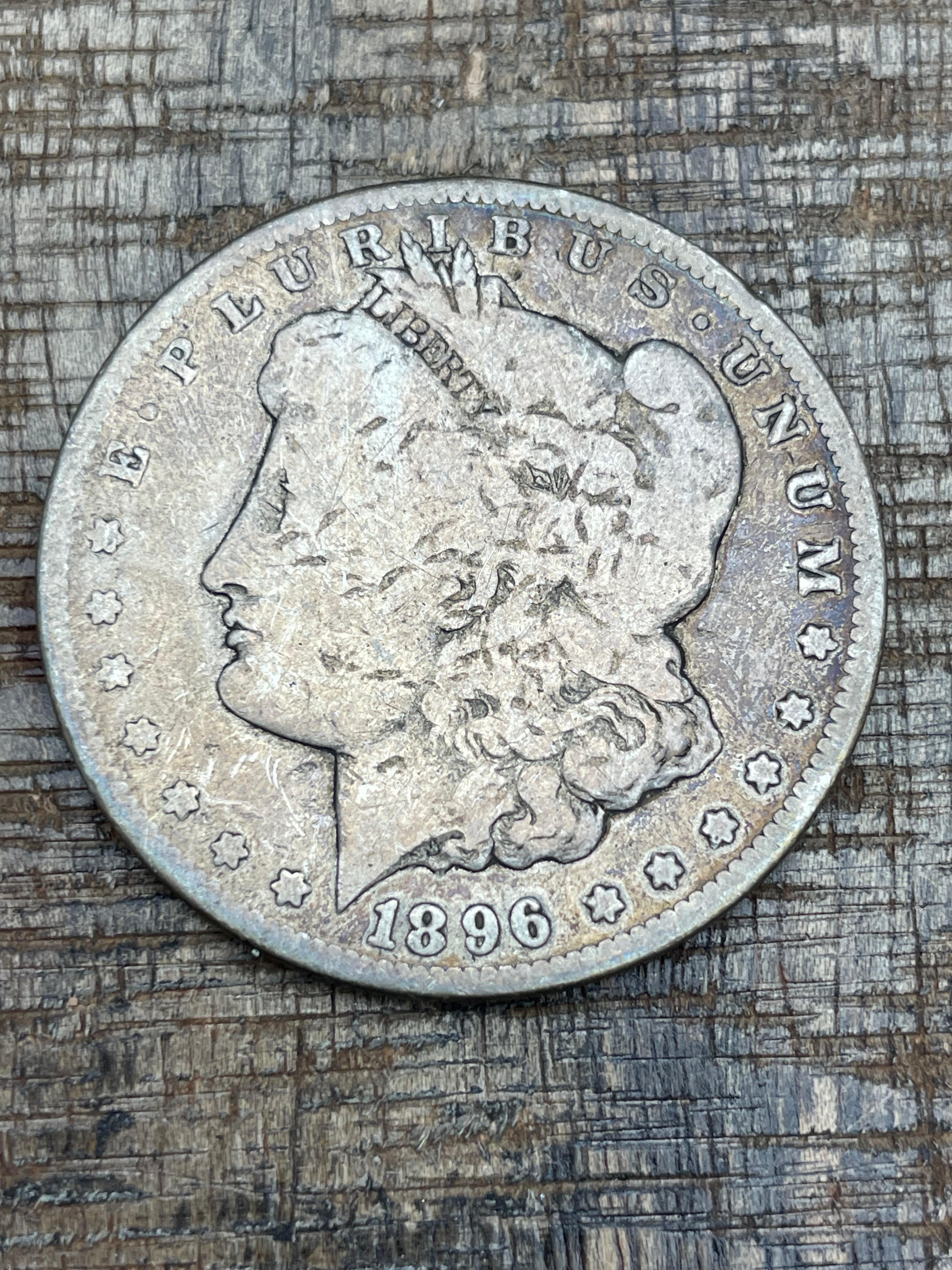 1896-S $1 US Morgan Silver Dollar