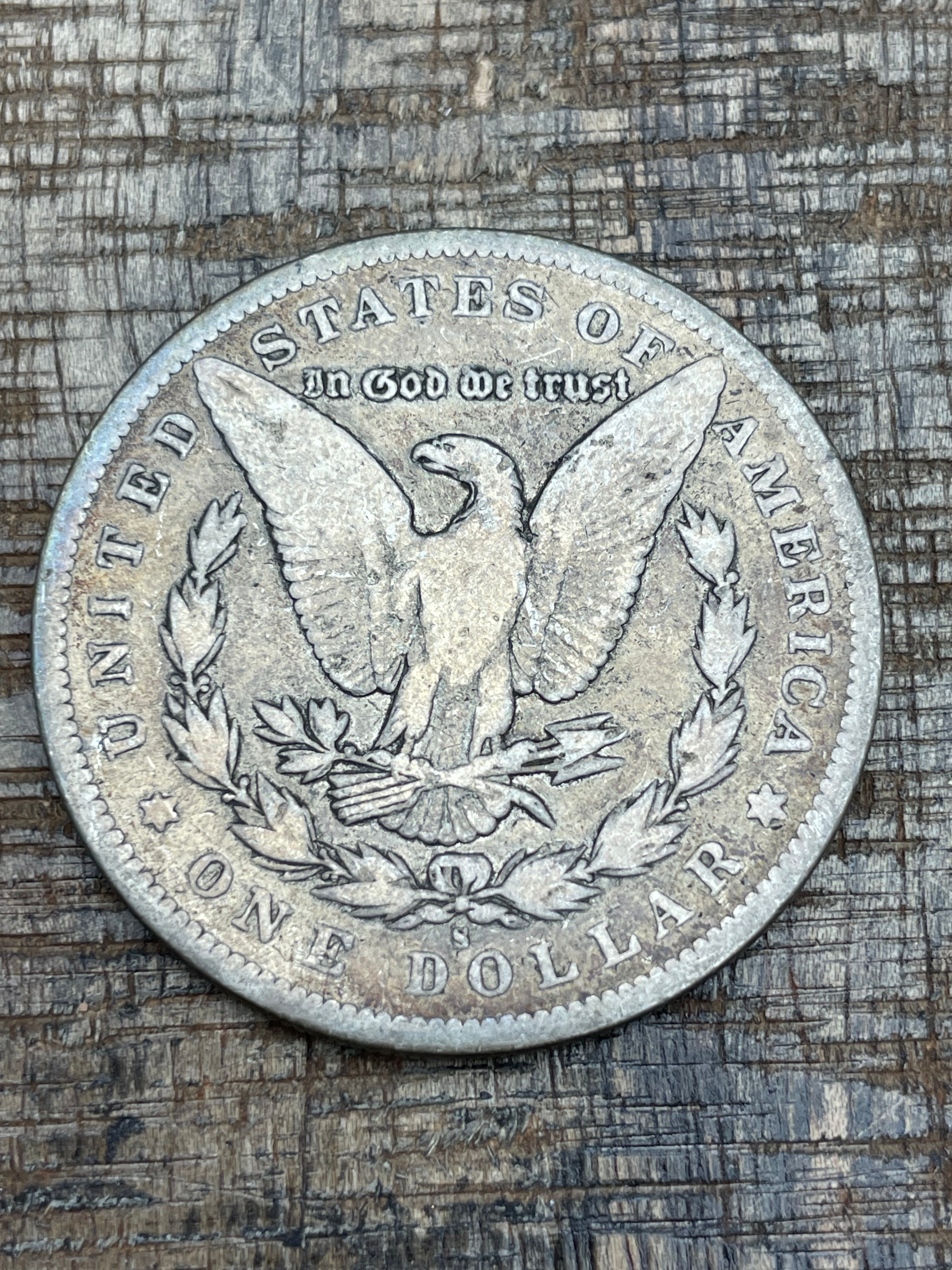 1896-S $1 US Morgan Silver Dollar