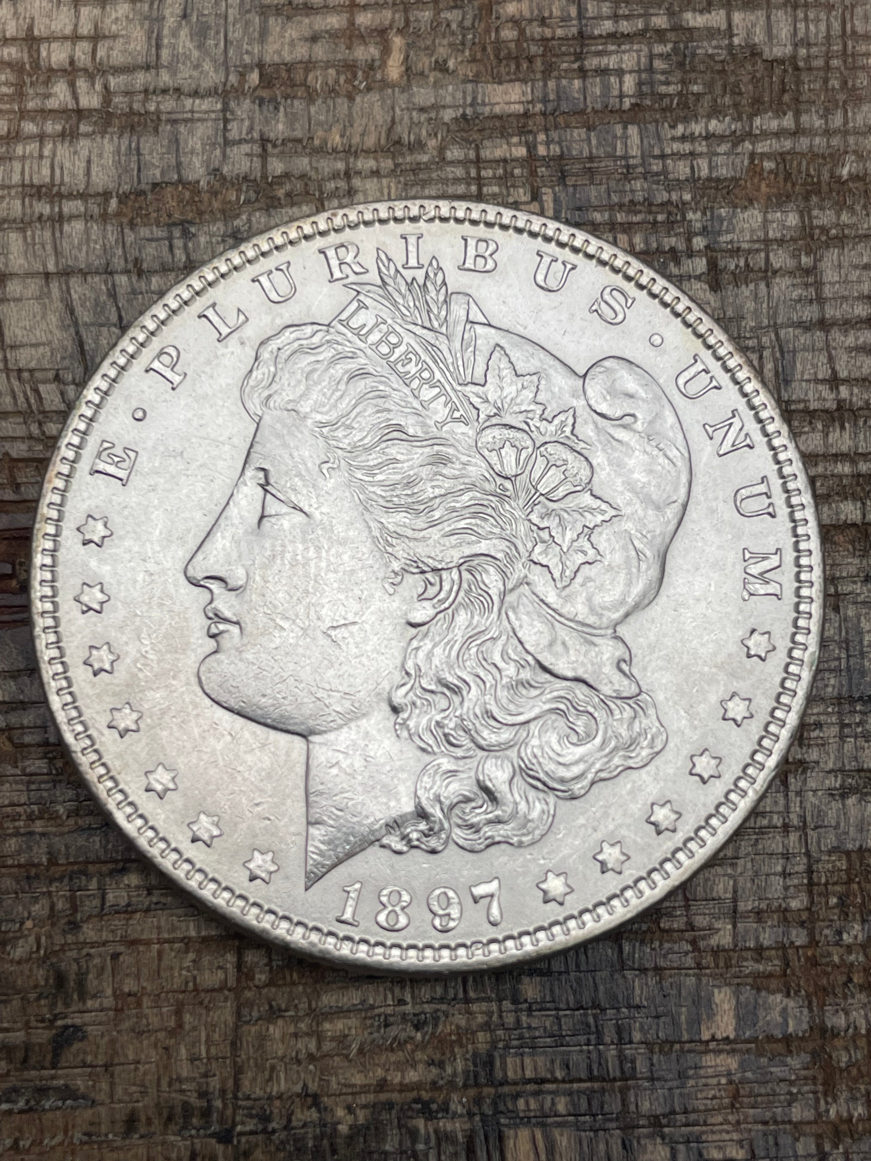 1897 $1 US Morgan Silver Dollar
