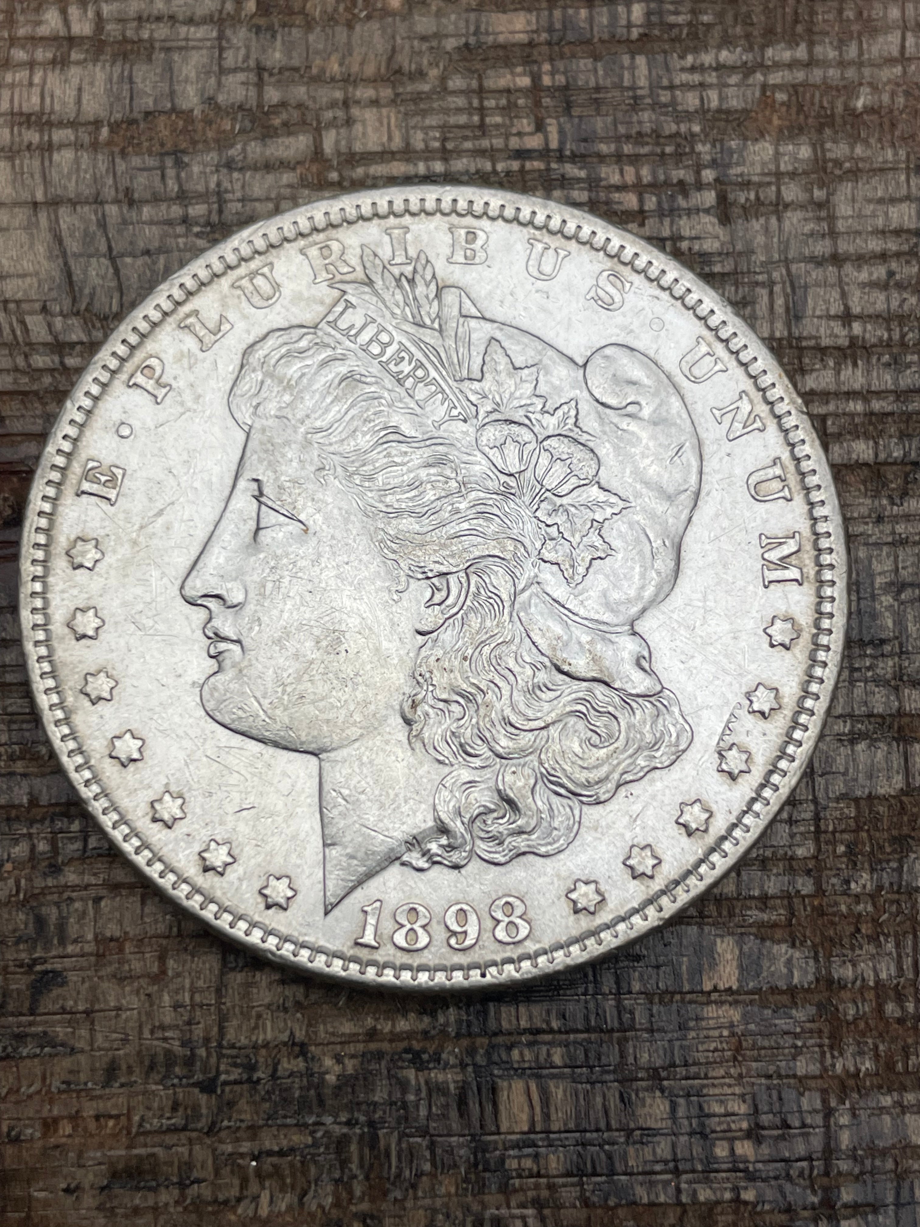 1898 $1 US Morgan Silver Dollar