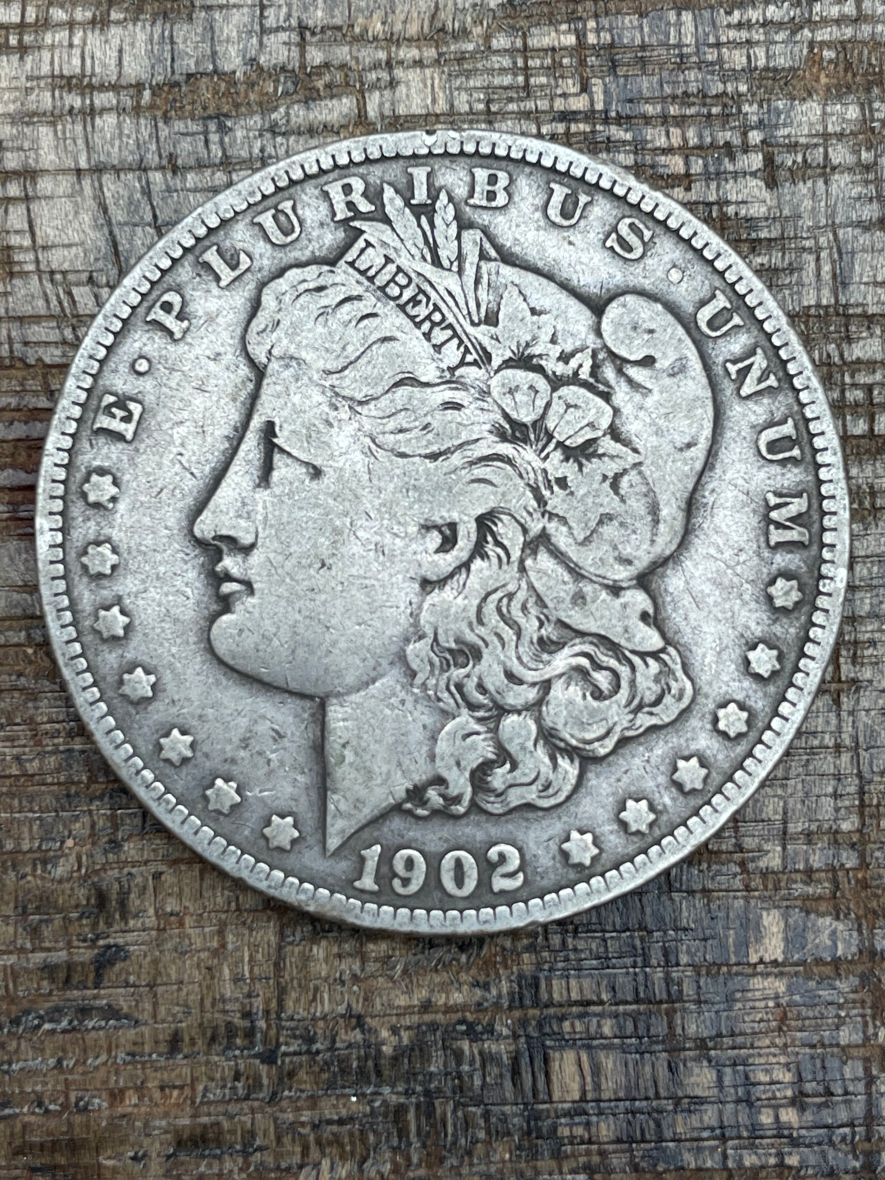1902 $1 US Morgan Silver Dollar