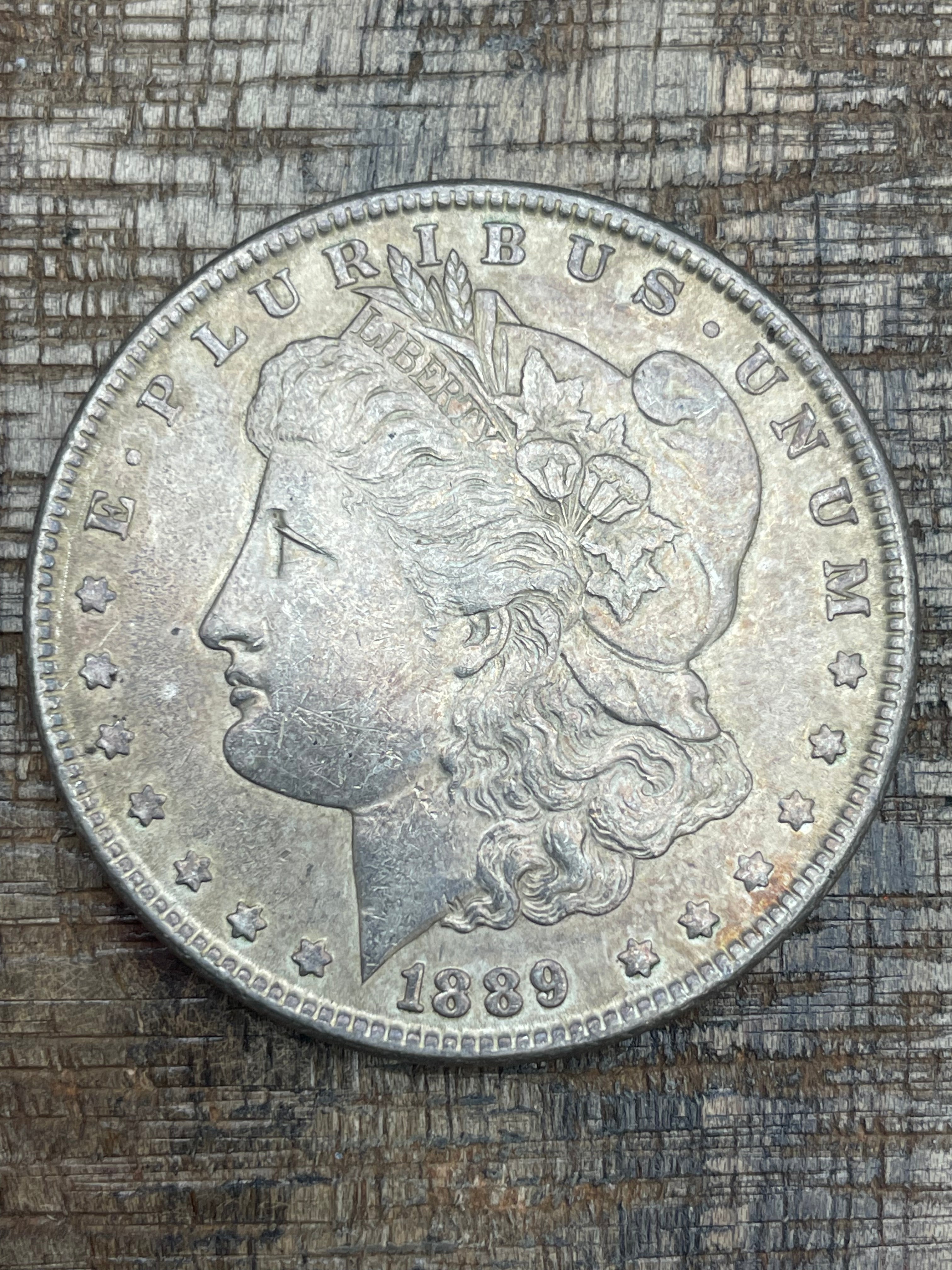 1889 $1 US Morgan Silver Dollar