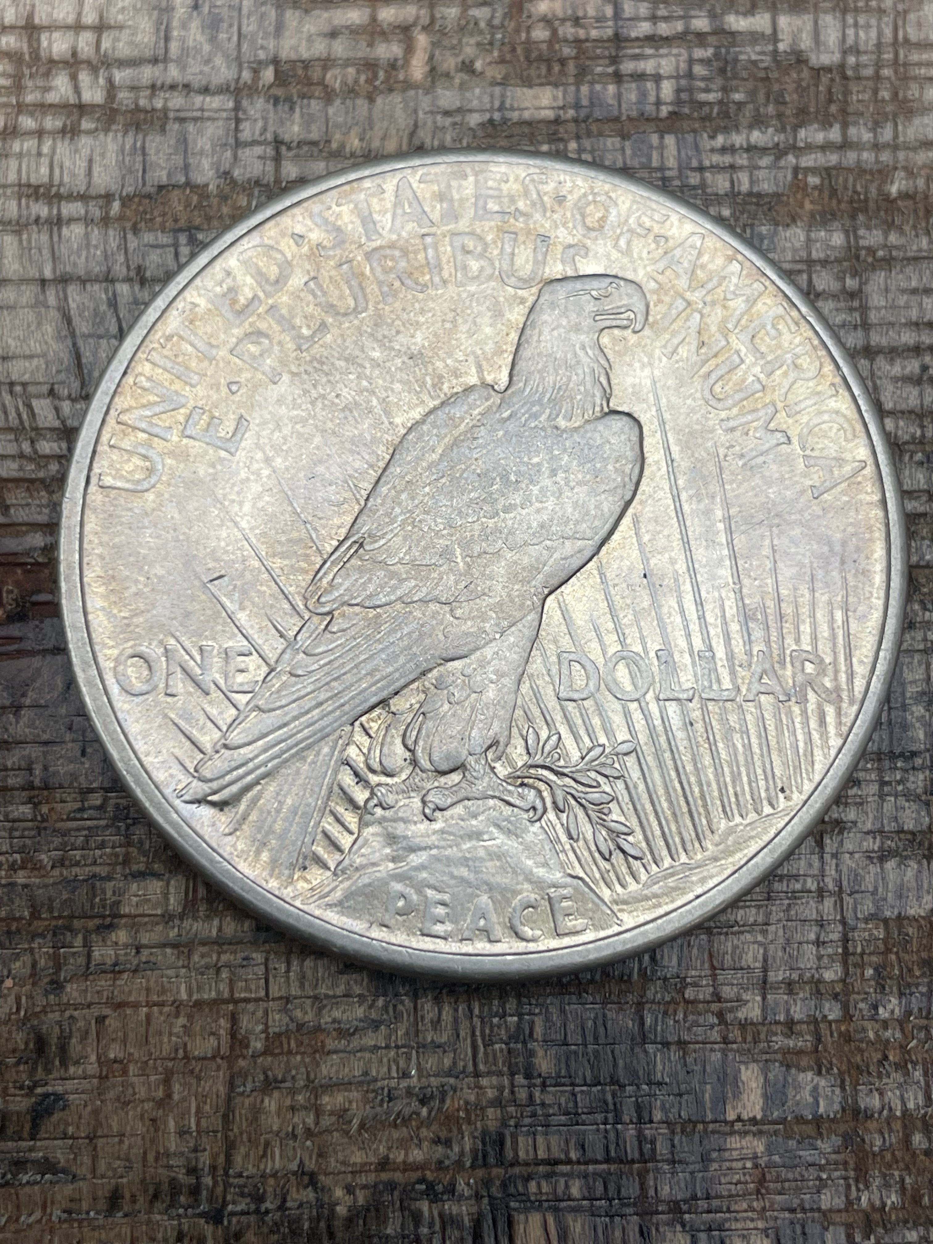 1921 US $1 Silver Peace Dollar Key Date